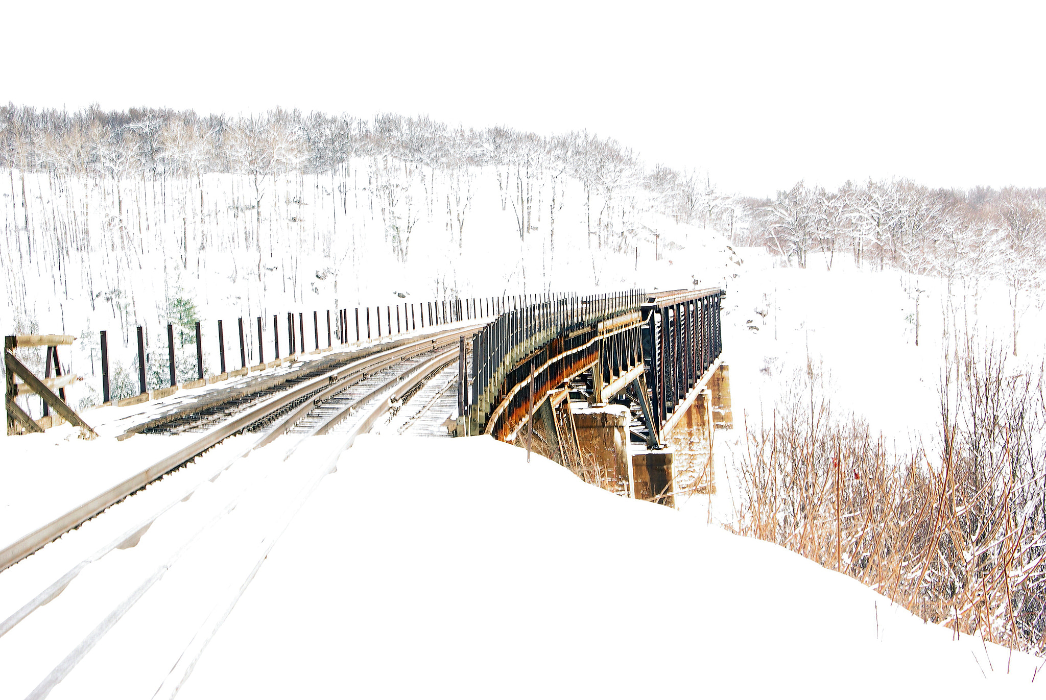 Pentax K10D + Pentax smc DA 16-45mm F4 ED AL sample photo. Train trestle photography