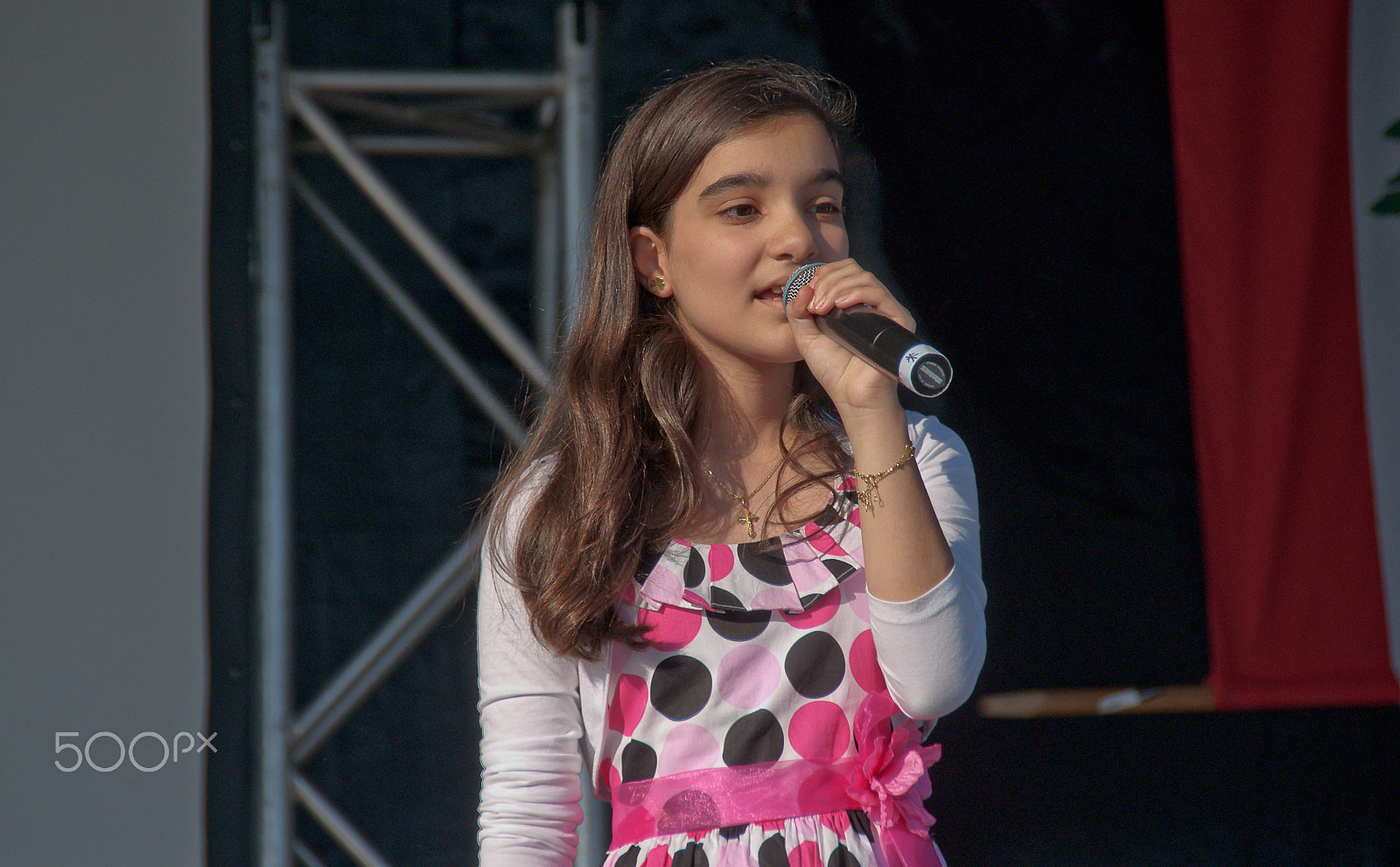 Sony Alpha DSLR-A330 + Sony DT 18-250mm F3.5-6.3 sample photo. Young singer in color photography