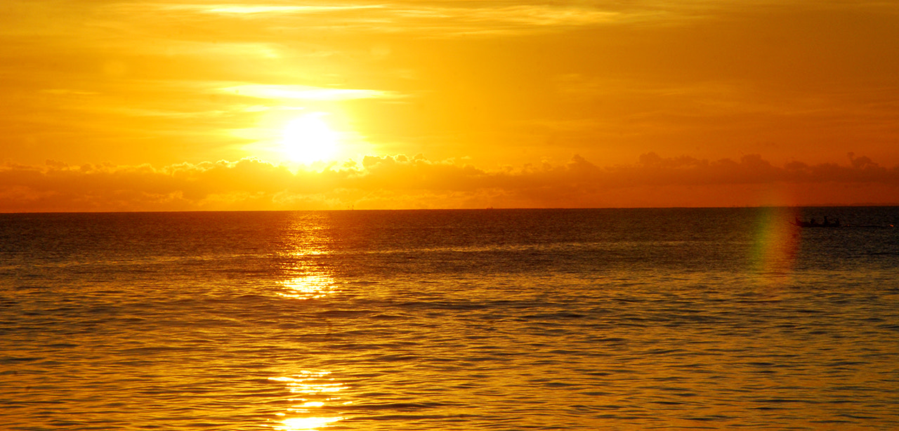 Nikon D40X sample photo. Sunset in bali "dreamland beach" photography