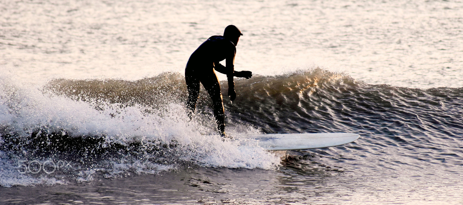 Sigma 70-300mm F4-5.6 APO DG Macro sample photo. Sunset surfers photography