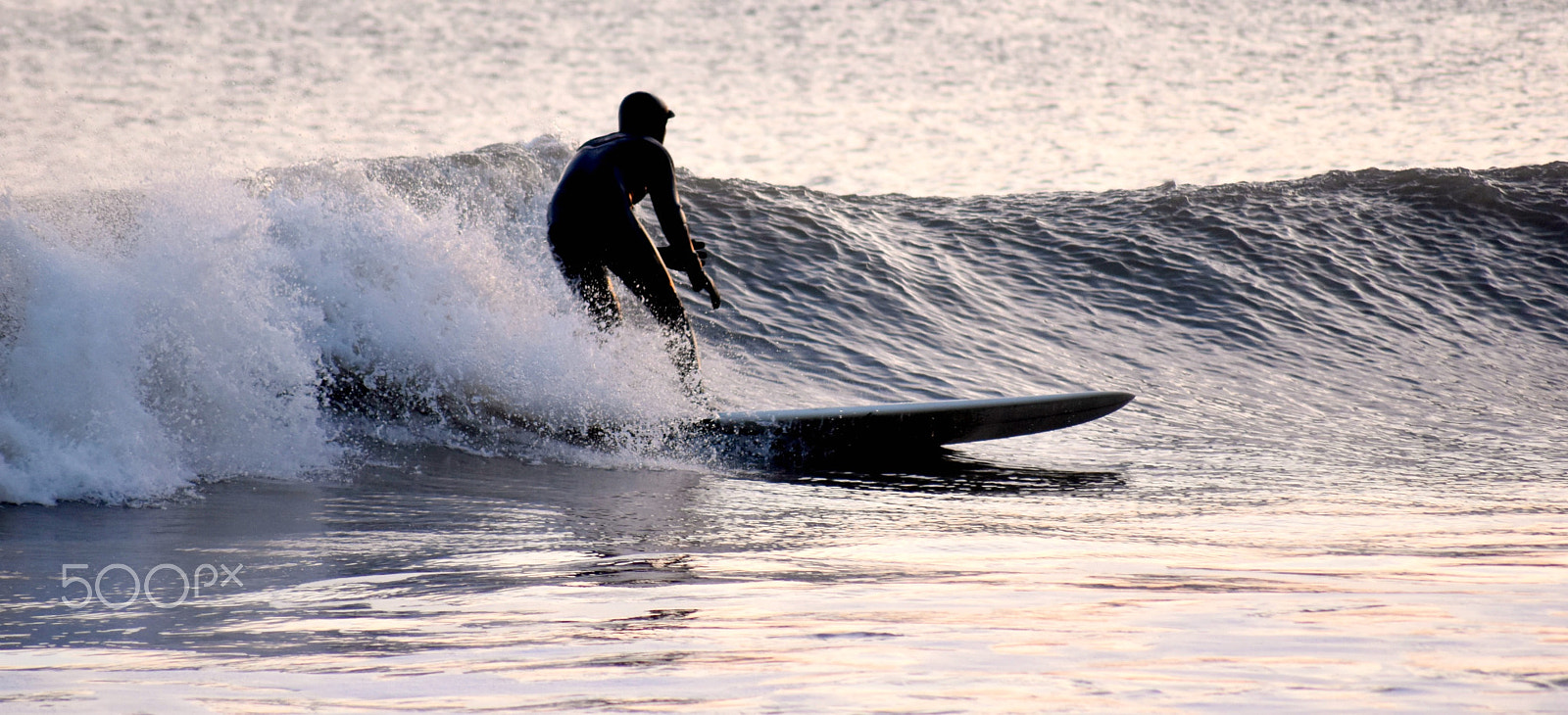 Sigma 70-300mm F4-5.6 APO DG Macro sample photo. Sunset surfers photography