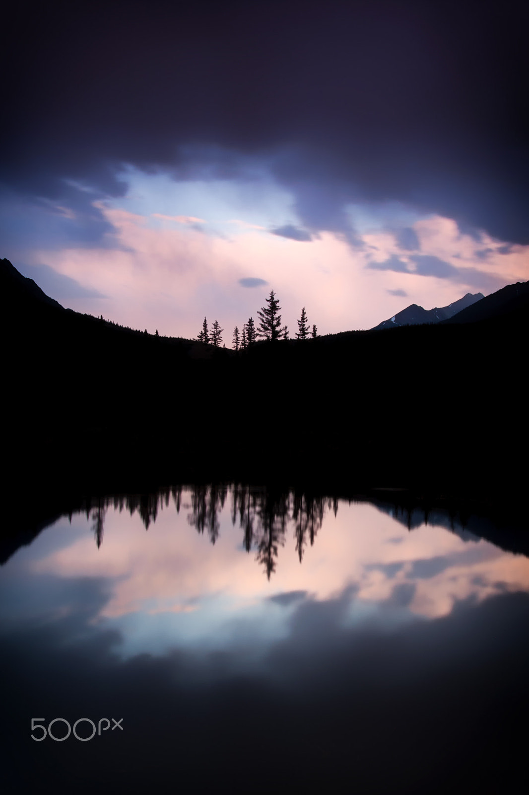Sigma 18-250mm F3.5-6.3 DC OS HSM sample photo. Vermilion lakes silhouette photography
