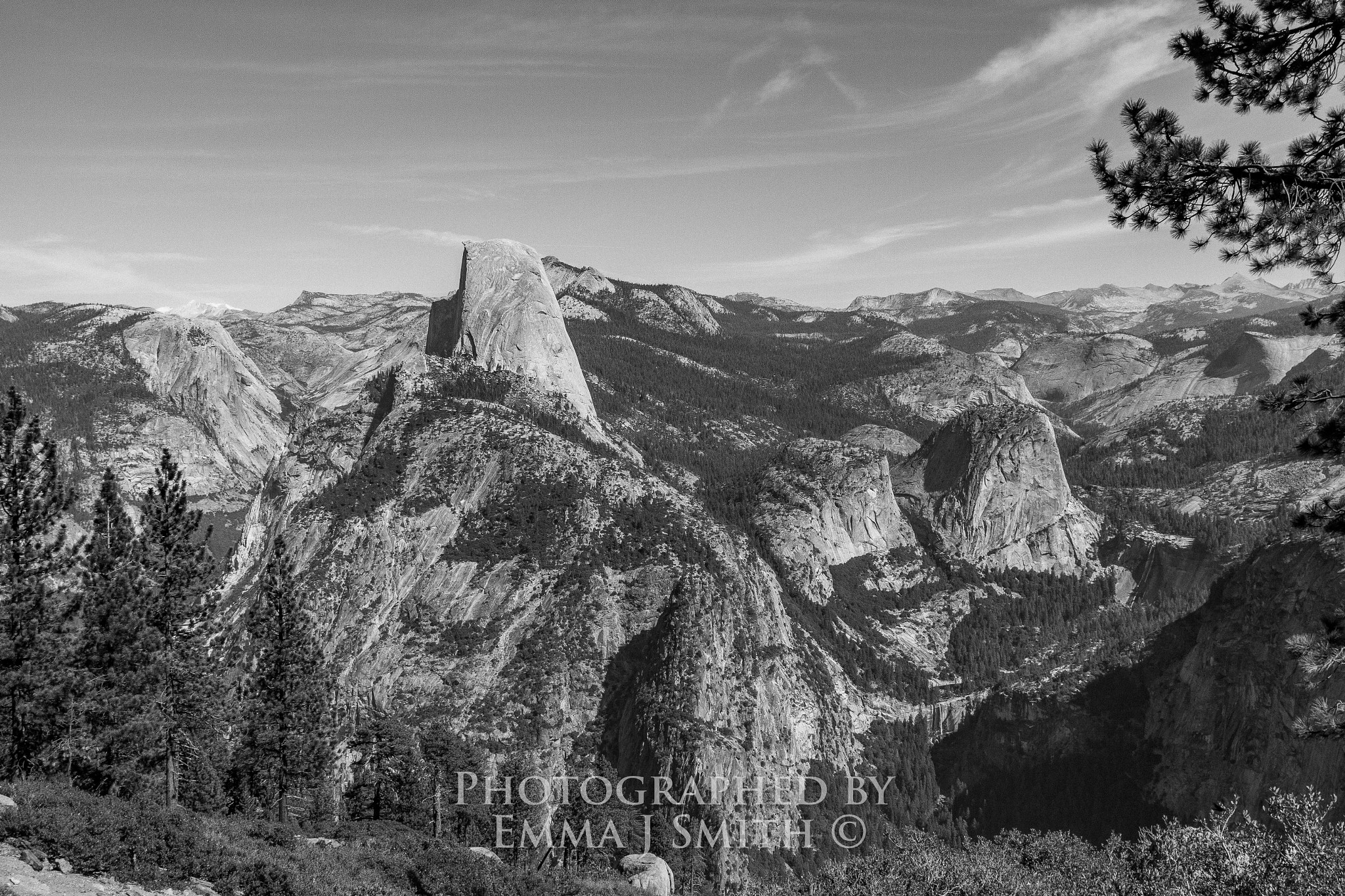 Canon EOS 7D + Canon EF 20mm F2.8 USM sample photo. Half dome from glacier point photography