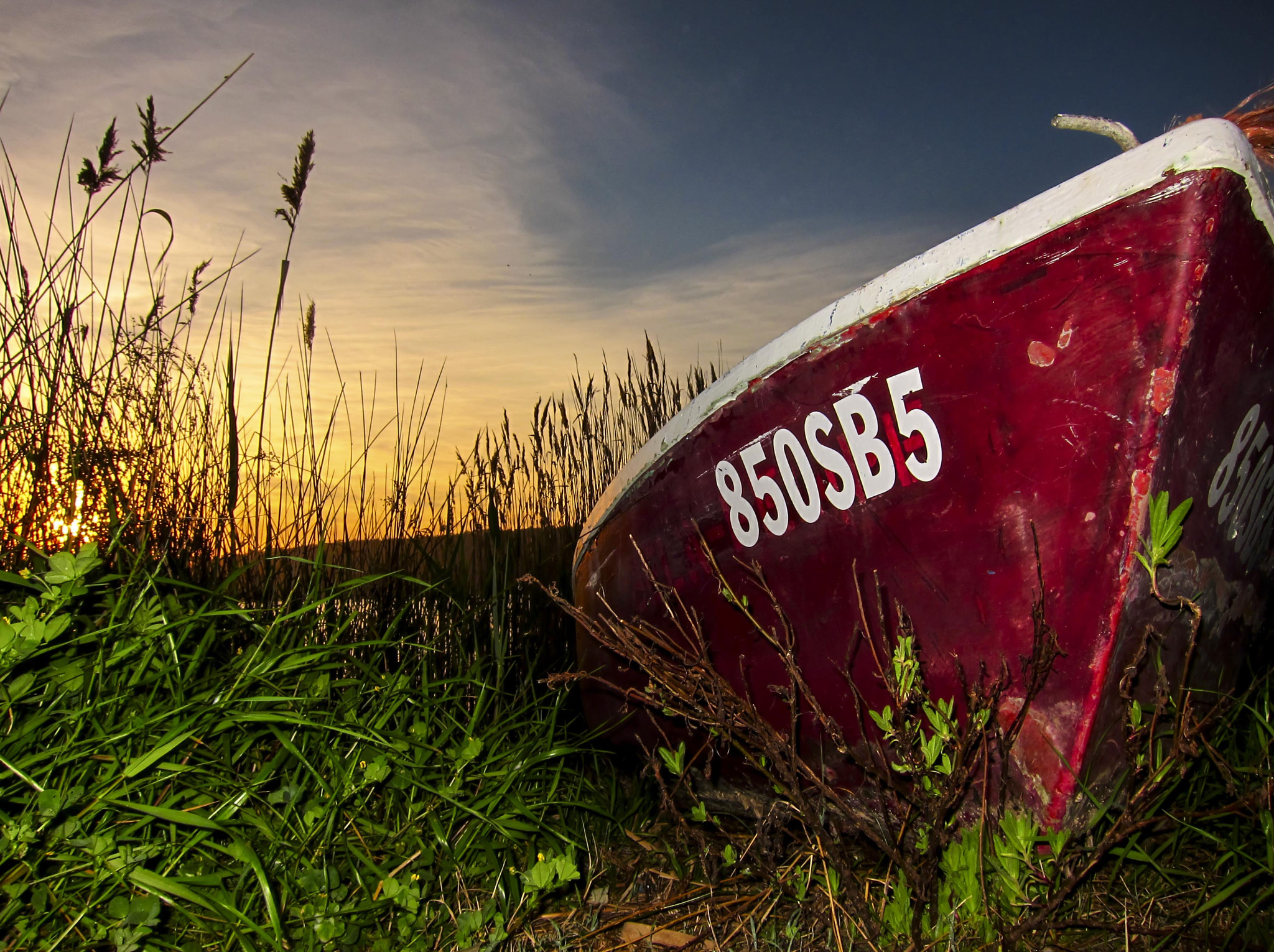 Canon PowerShot S90 sample photo. Scarlet boat photography