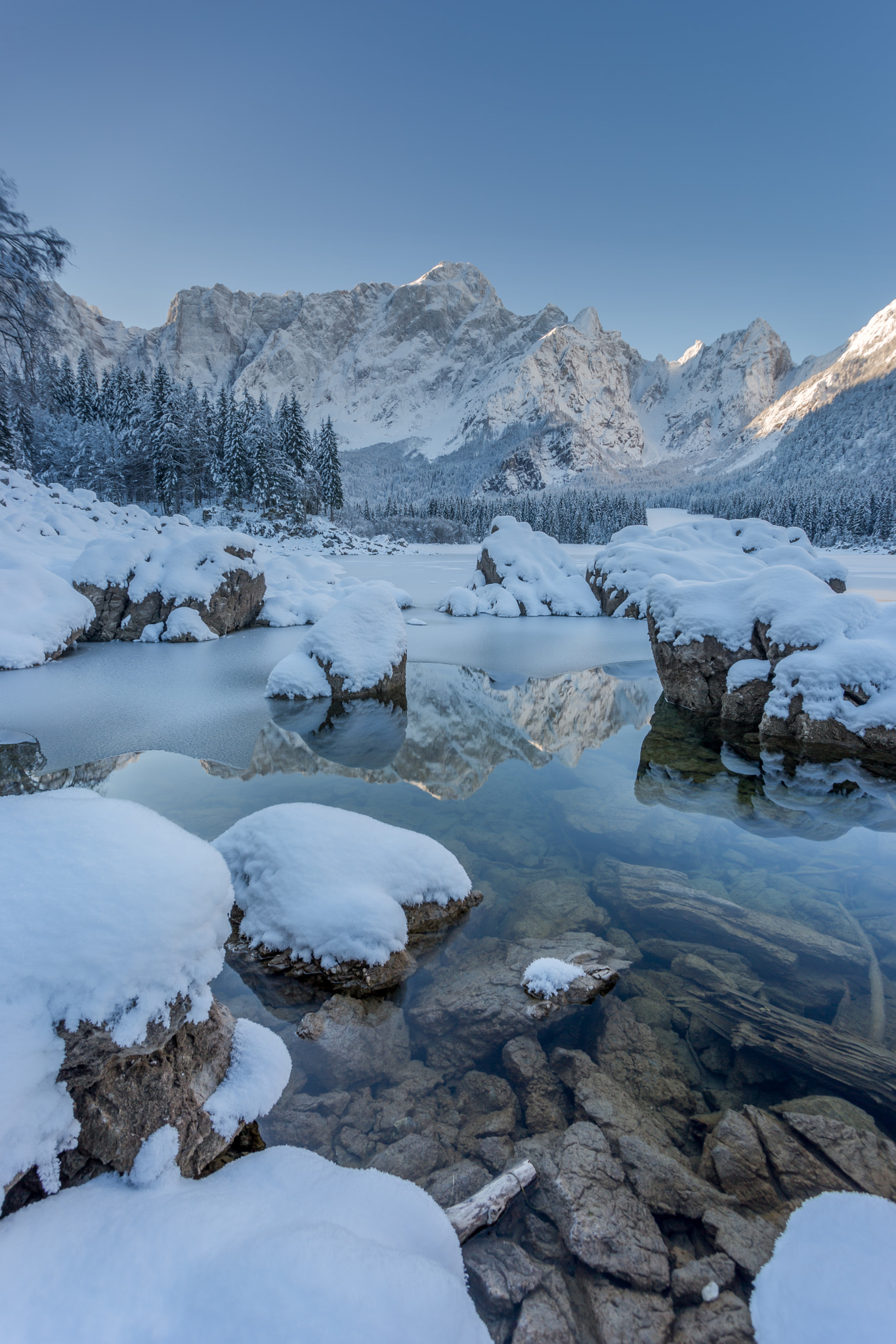 Reflection on Lago di Fusine