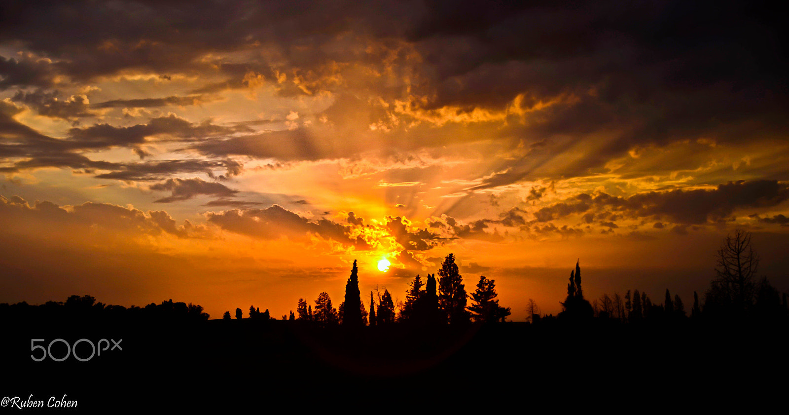 Nikon D7000 + Nikon PC-E Nikkor 24mm F3.5D ED Tilt-Shift sample photo. Fire sunset photography