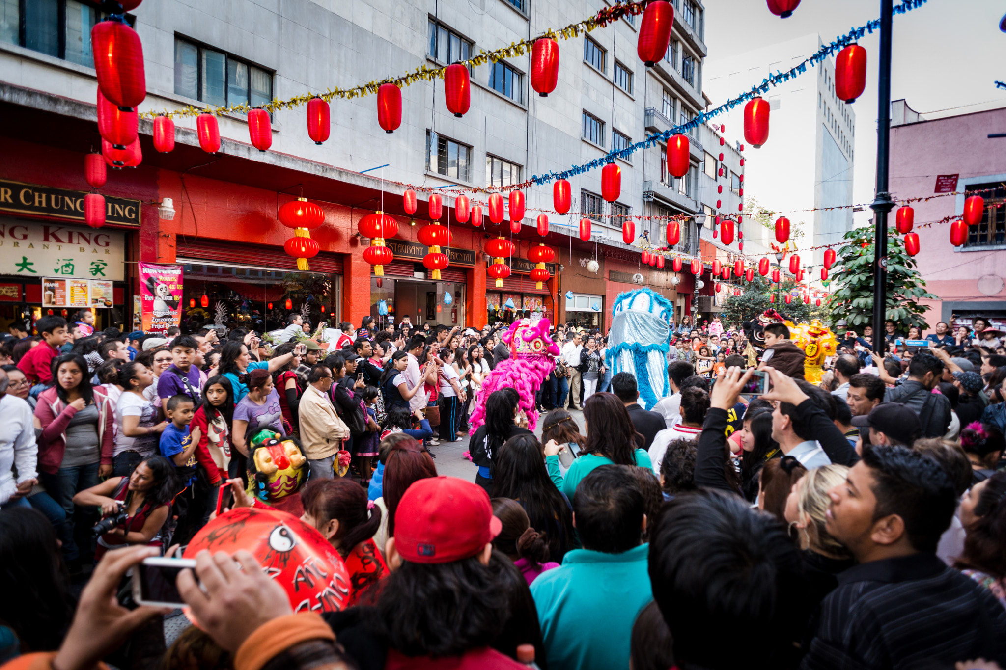 Sony a99 II + Sony 20mm F2.8 sample photo. Chinese new year in mexico city photography