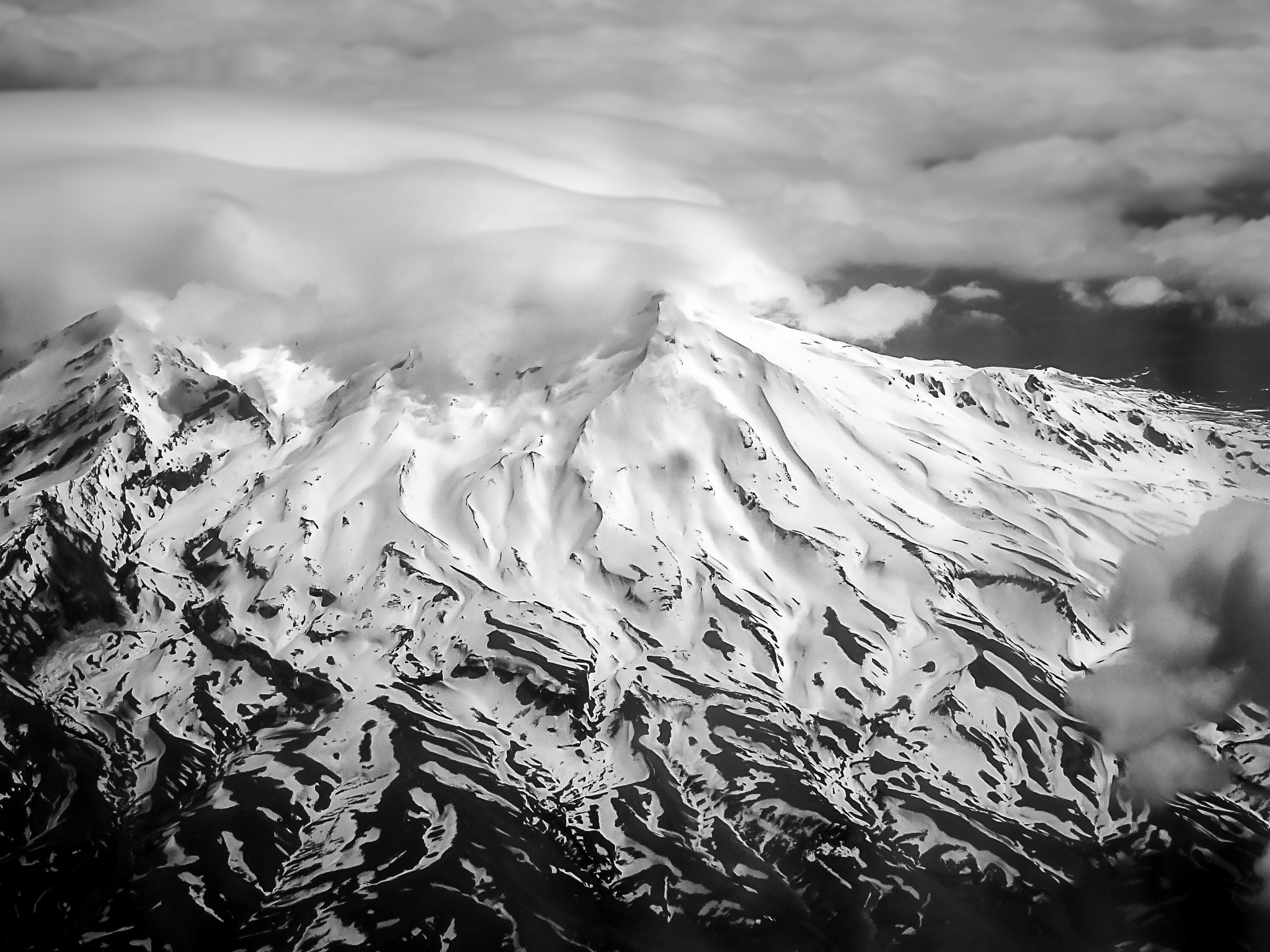 Fujifilm FinePix F30 sample photo. Snow-capped mountain photography