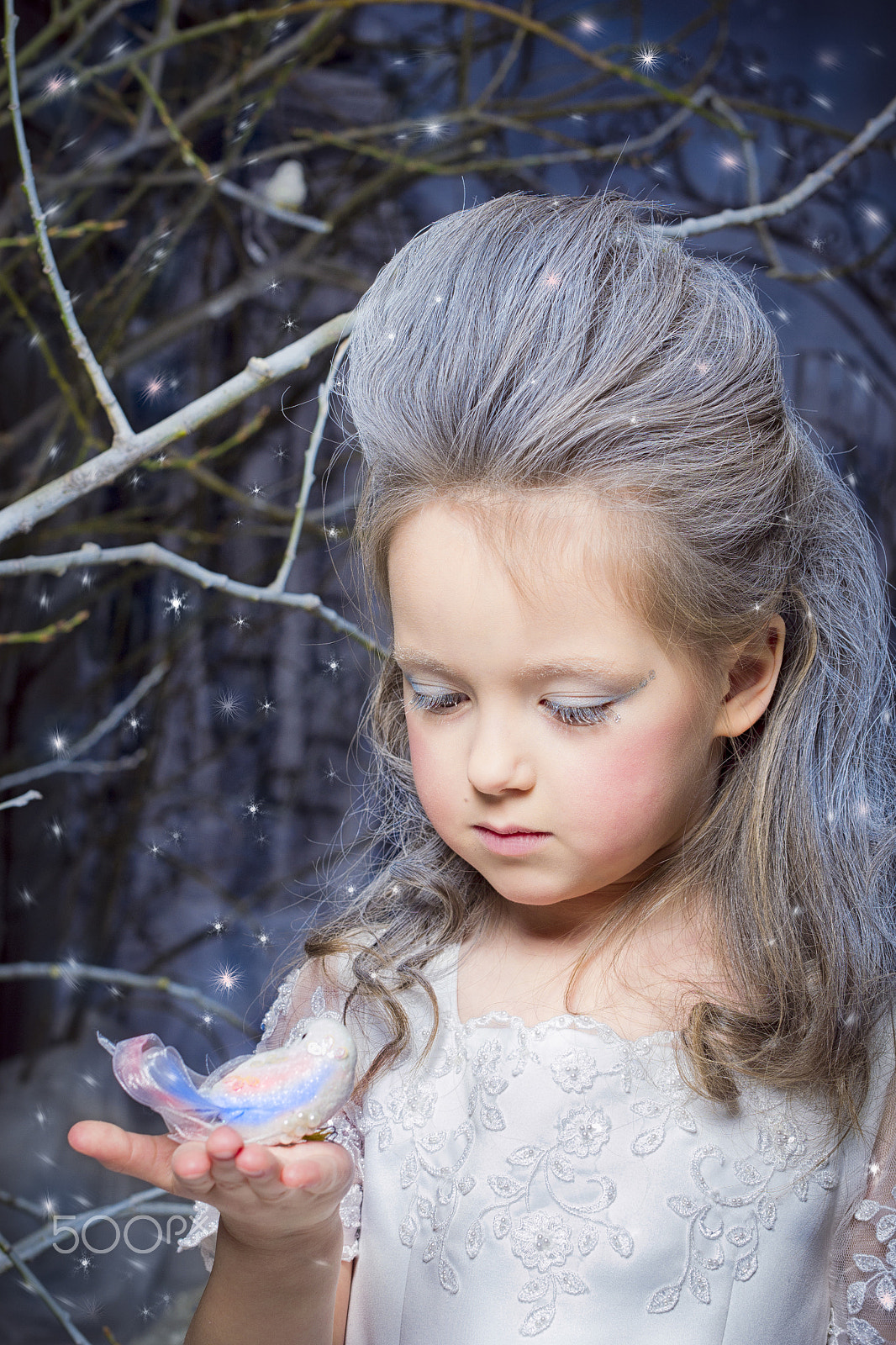 Nikon D3100 + Sigma 50mm F1.4 EX DG HSM sample photo. Snow princess (queen) - beautiful little girl photography