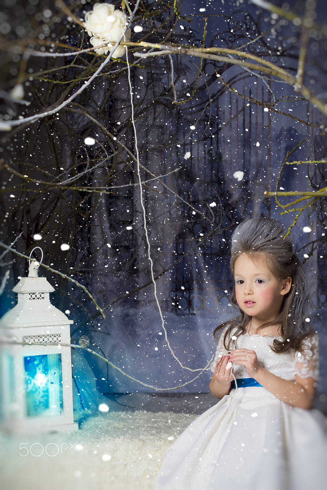 Nikon D3100 + Sigma 50mm F1.4 EX DG HSM sample photo. Snow princess (queen) - beautiful little girl photography