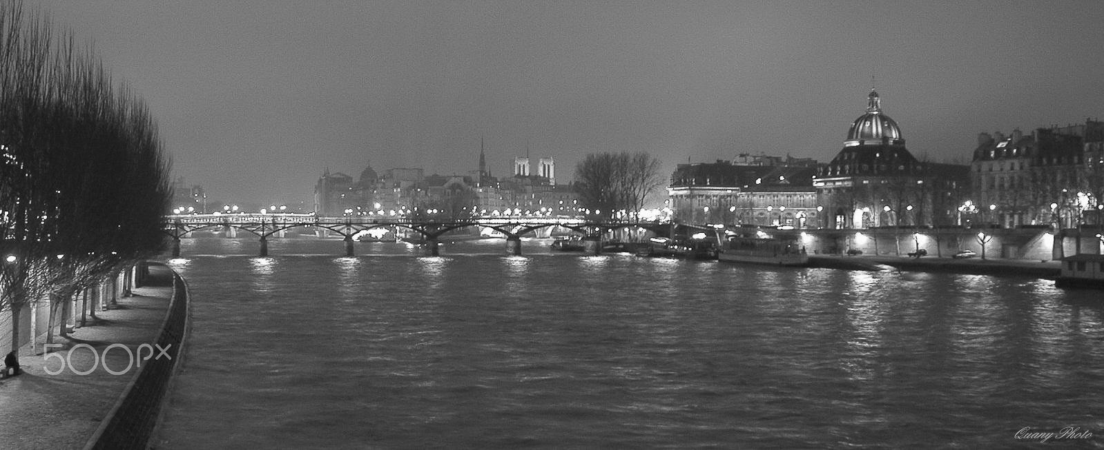 Nikon E995 sample photo. La seine en hiver photography