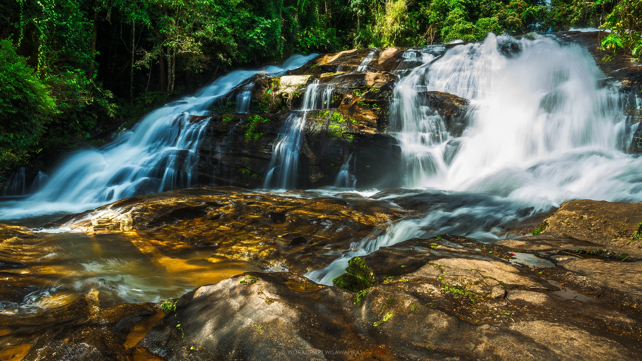 Nikon Df + Nikon AF-S Nikkor 20mm F1.8G ED sample photo. Pa dok siew waterfall, thailand photography