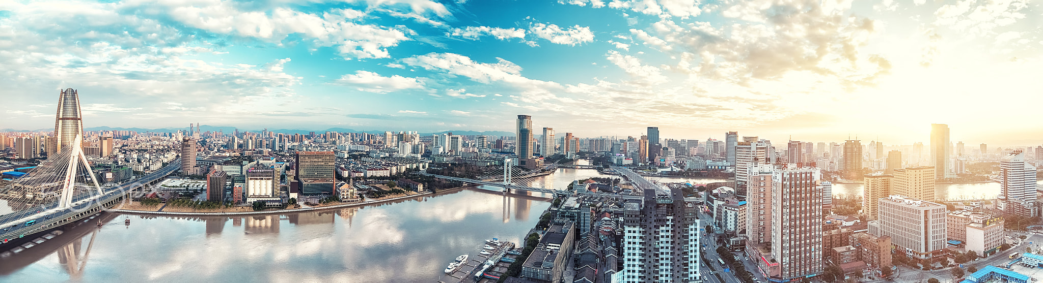 宁波三江口全景