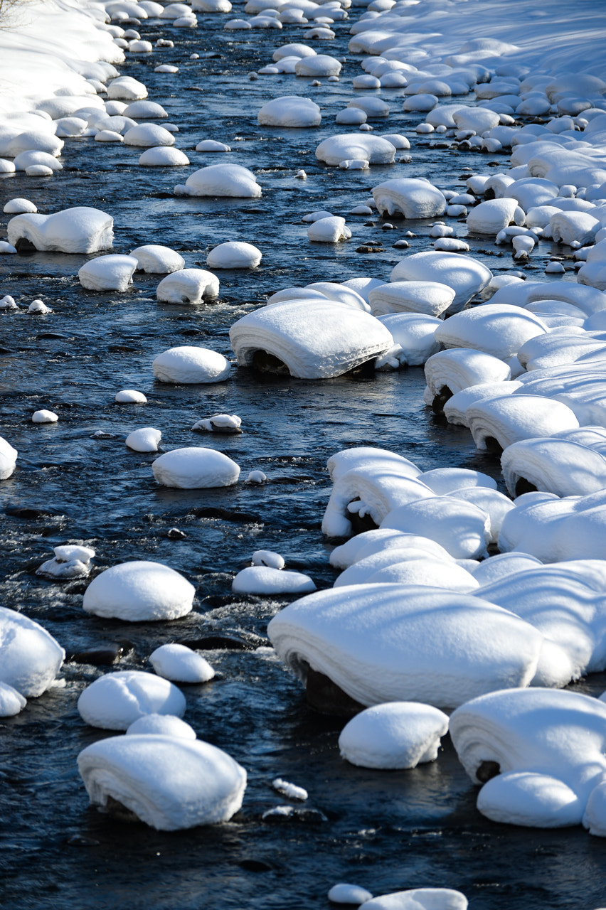Nikon Df sample photo. Winter river photography