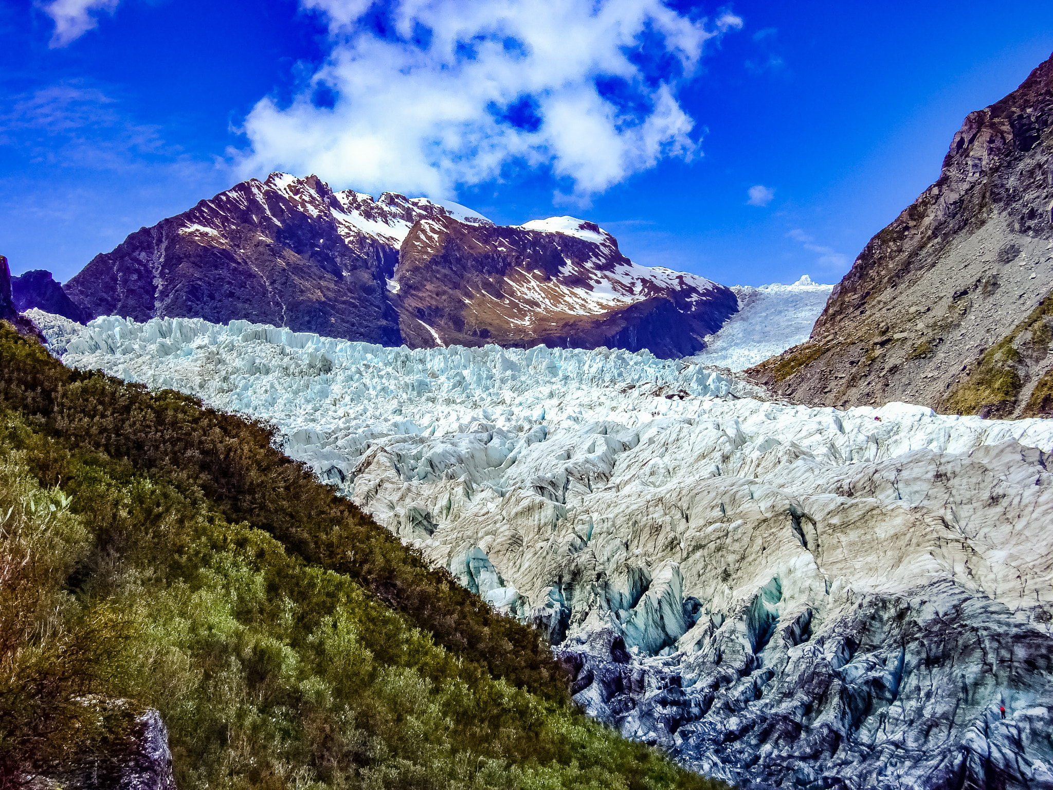 Fujifilm FinePix F30 sample photo. Fox glacier (new zealand) photography