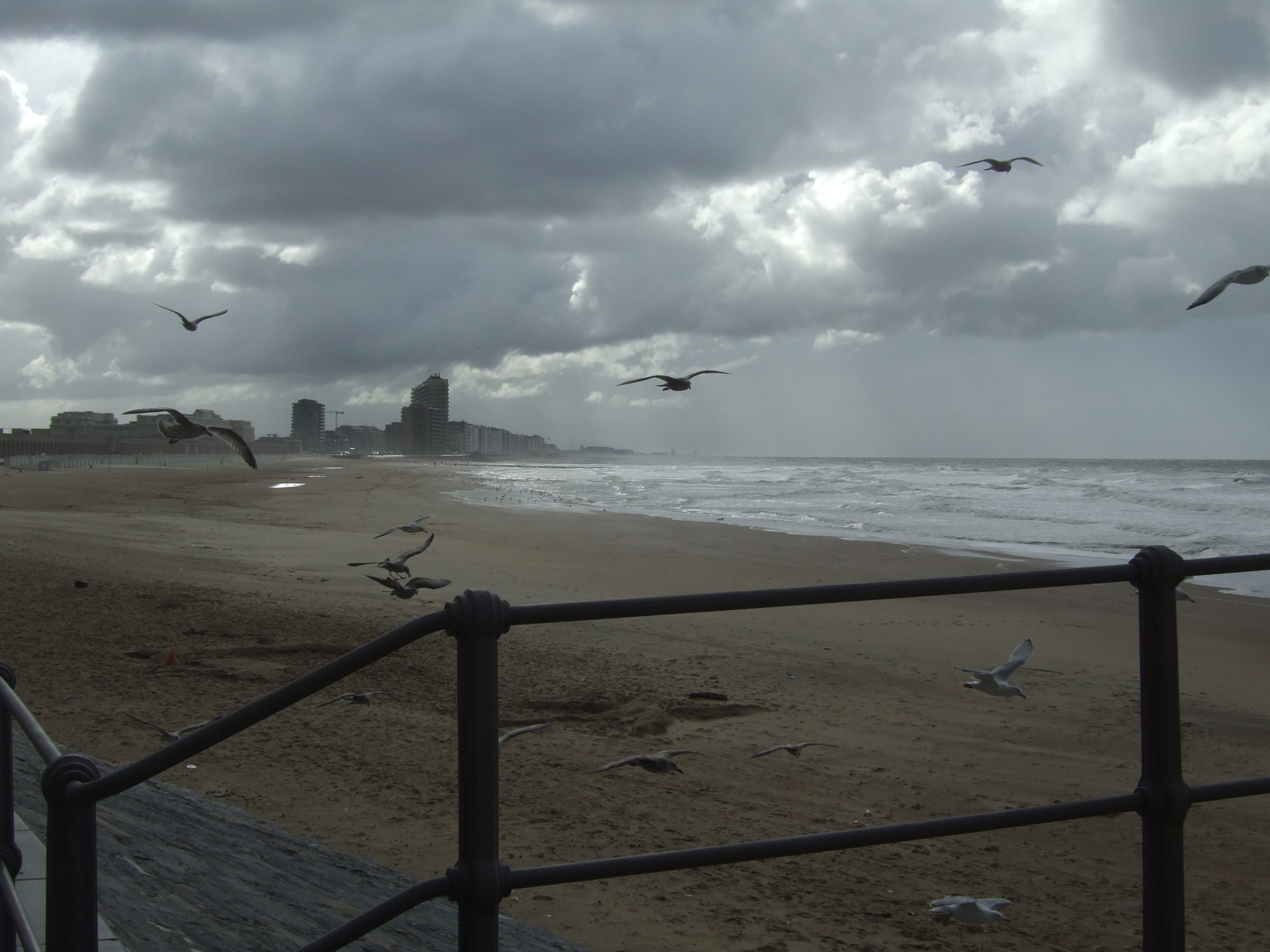 Fujifilm FinePix E900 sample photo. Belgian coast by bad weather - ostende photography