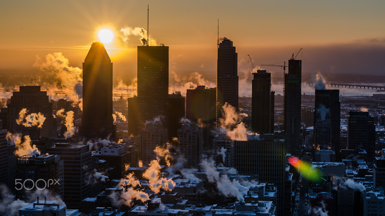 Nikon D5100 + Sigma 50mm F1.4 DG HSM Art sample photo. Freezing morning on montreal photography