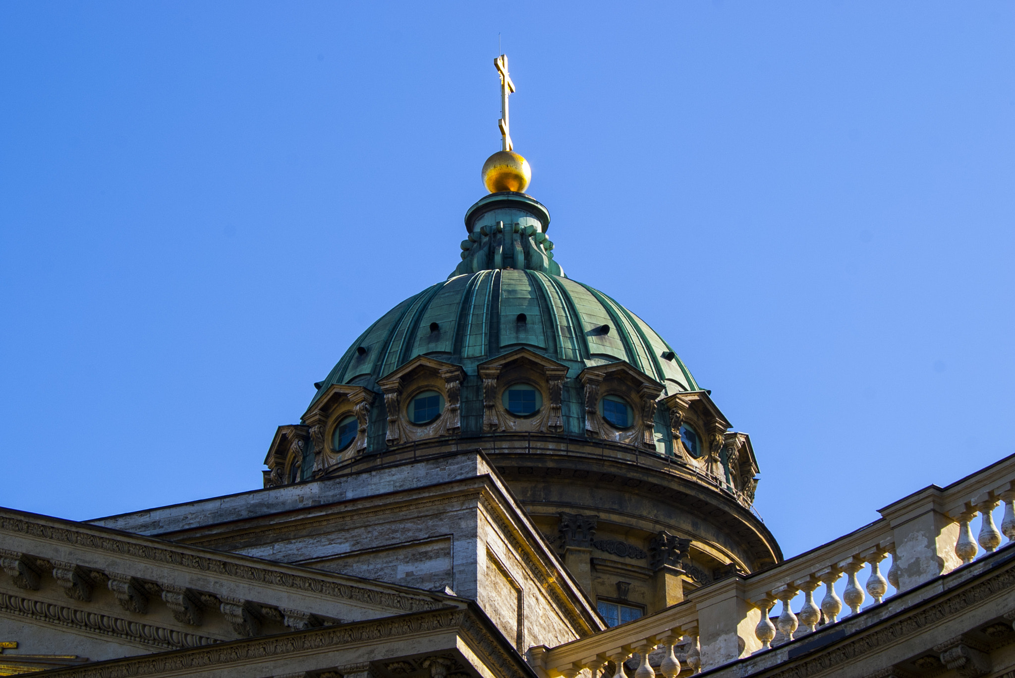 Pentax K100D + Pentax smc DA 50-200mm F4-5.6 ED sample photo. Dome of the kazan cathedral photography