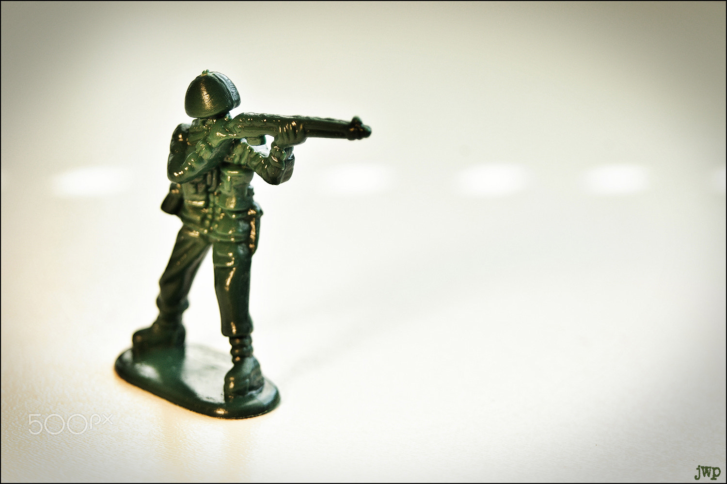 Pentax K110D sample photo. Green army guy photography