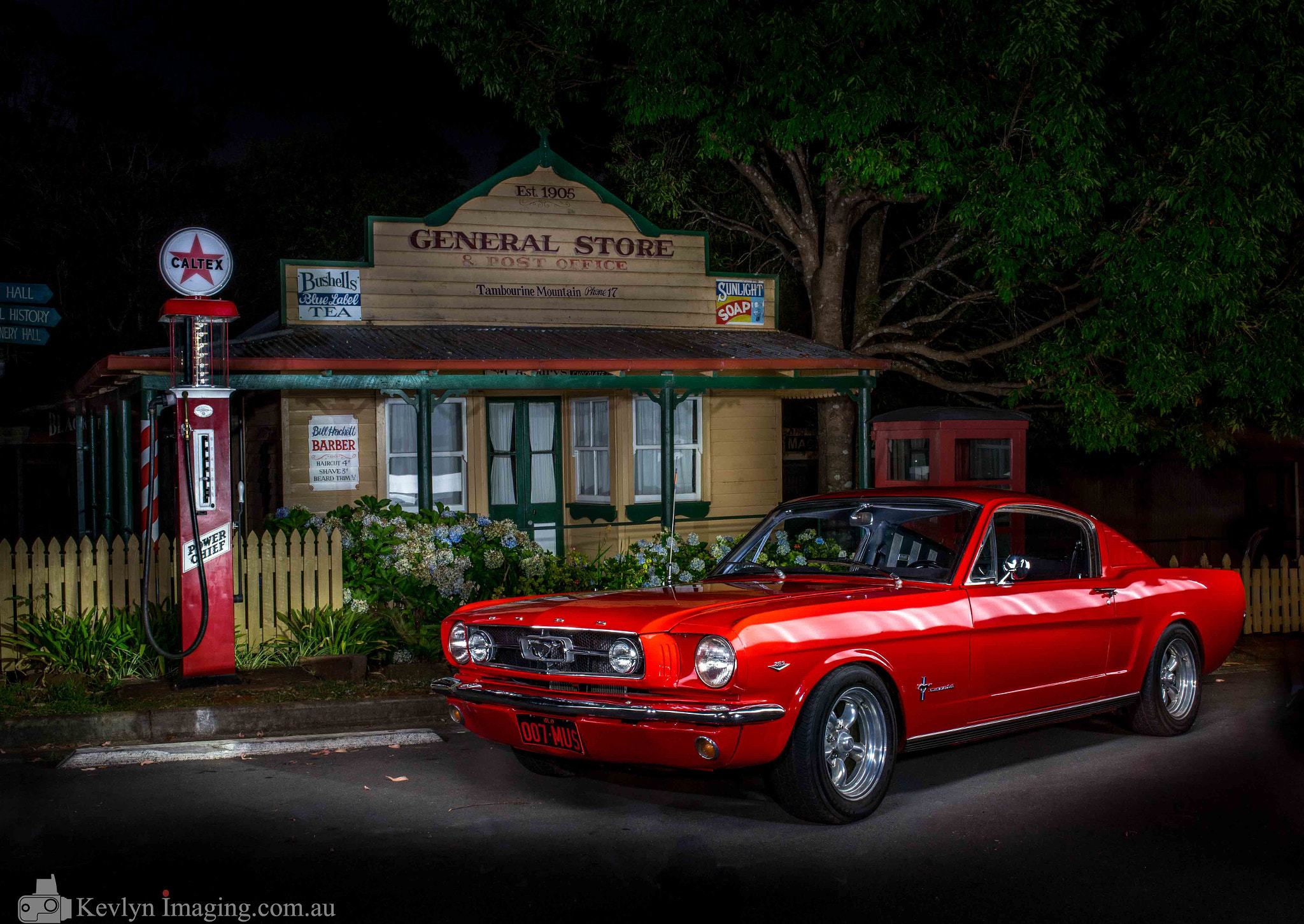 Sony a7 II + Sigma 35mm F1.4 DG HSM Art sample photo. Mustang light painting photography