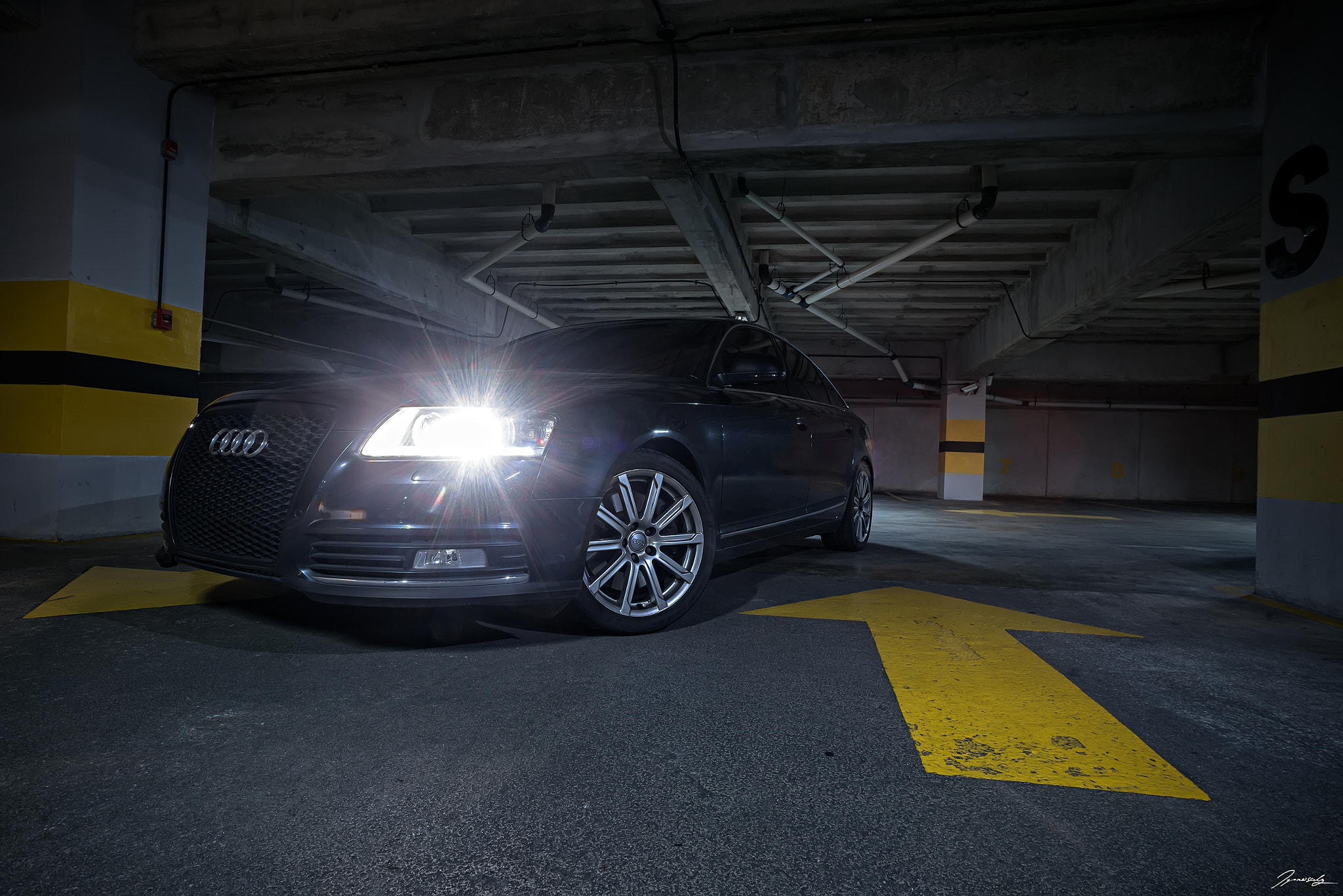 Sony Alpha DSLR-A850 + Soligor 19-35mm F3.5-4.5 sample photo. Audi a6 custom photography