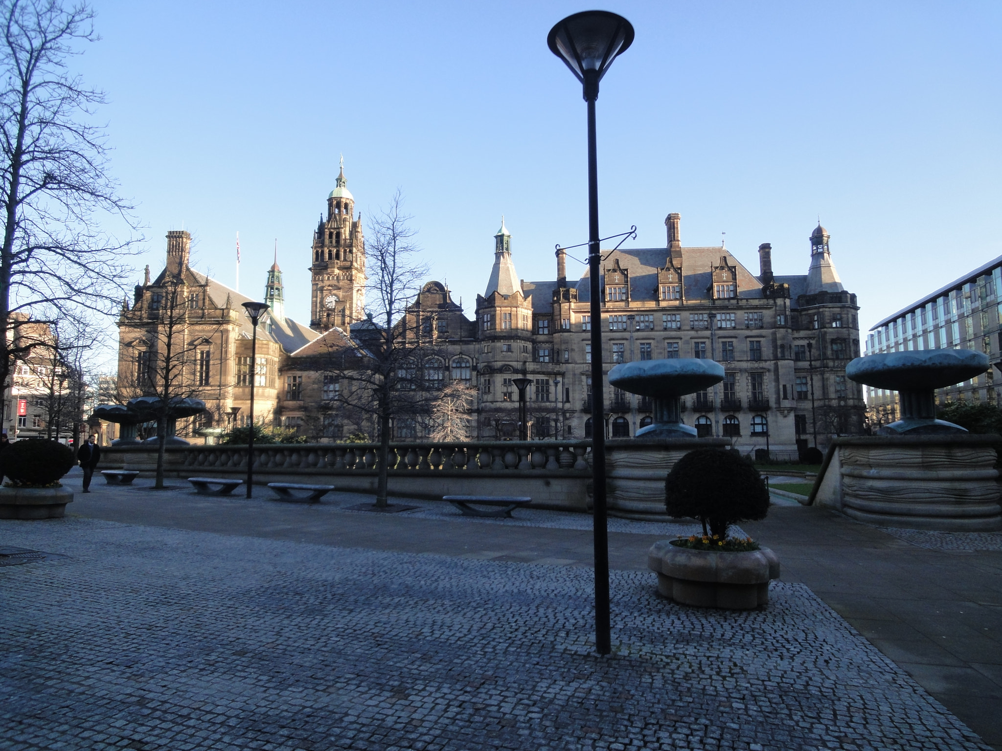 Sony DSC-WX5 sample photo. Sheffield peace gardens/town hall photography