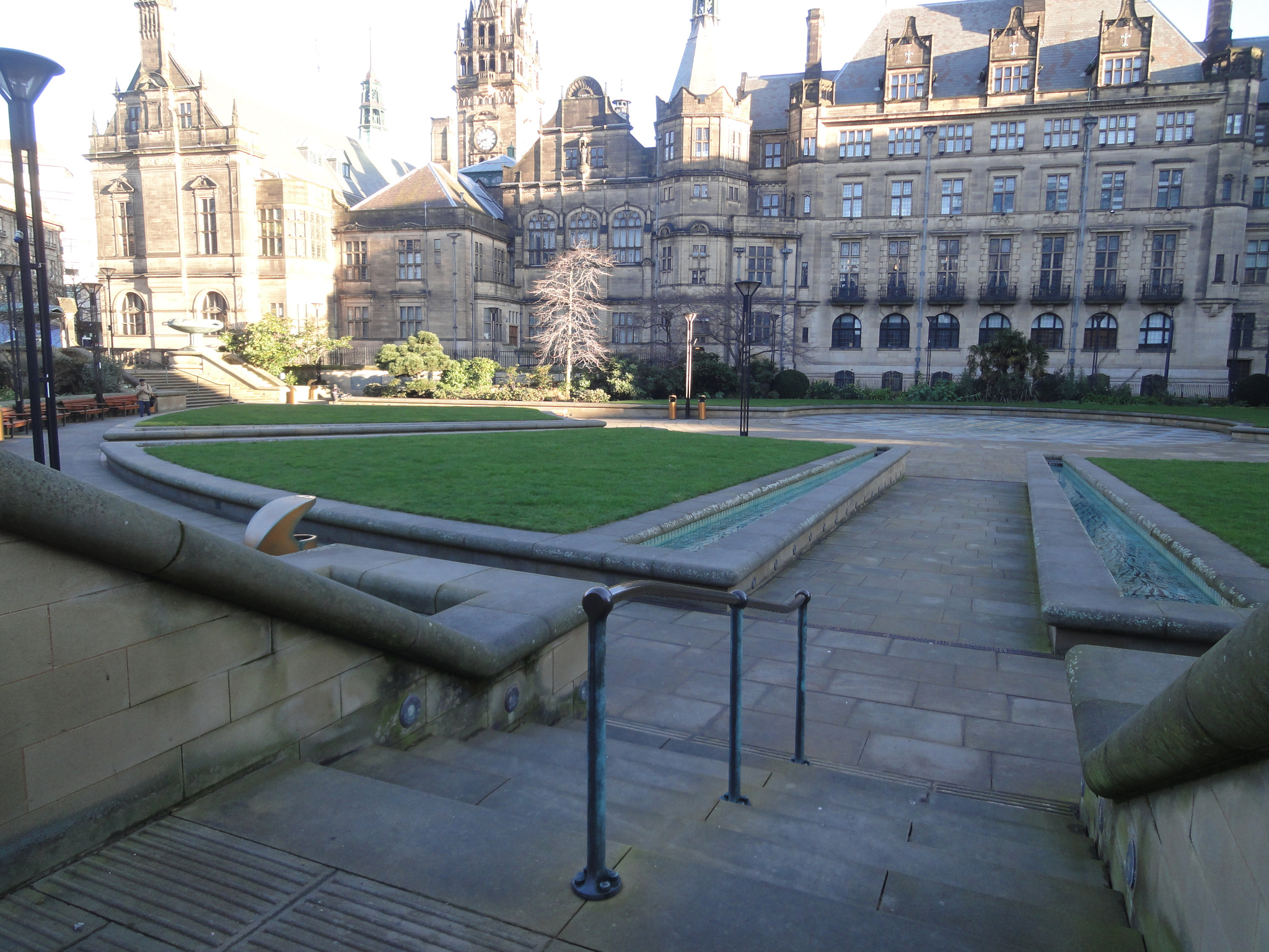 Sony DSC-WX5 sample photo. Sheffield peace gardens/town hall photography