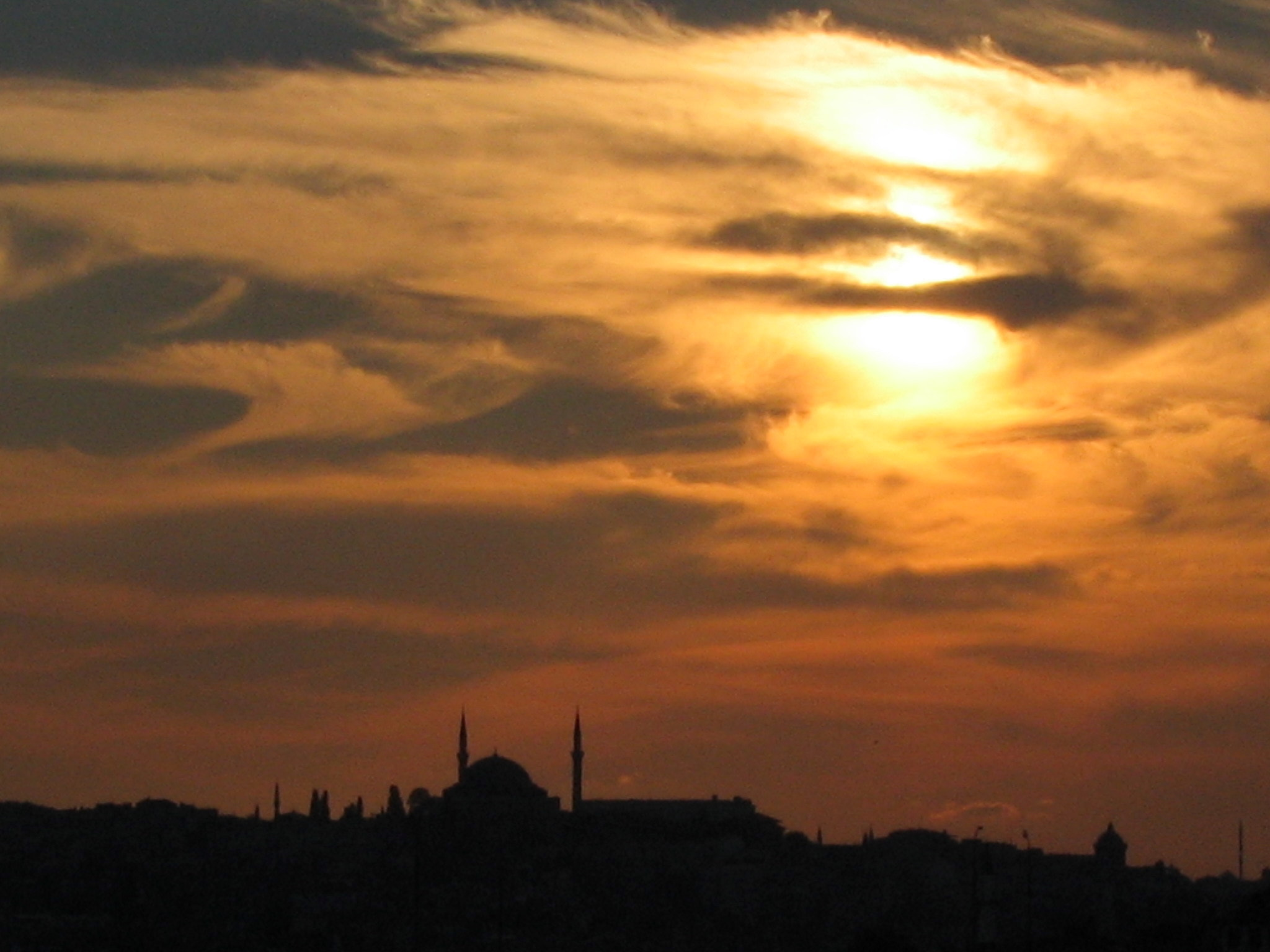 Canon POWERSHOT A75 sample photo. Istanbul sunset photography