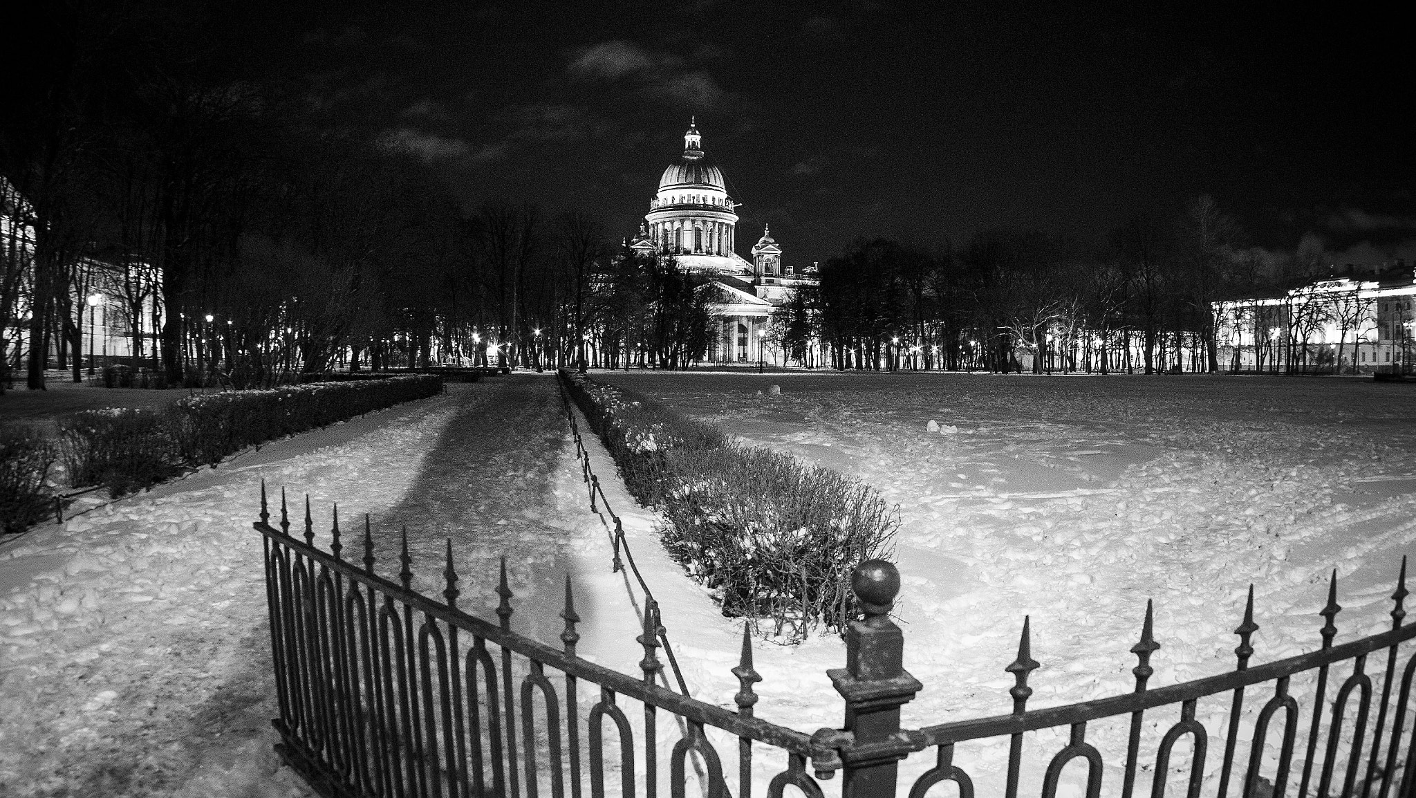 smc PENTAX-F FISH-EYE 17-28mm F3.5-4.5 sample photo. Пустынный зимний Петербург photography