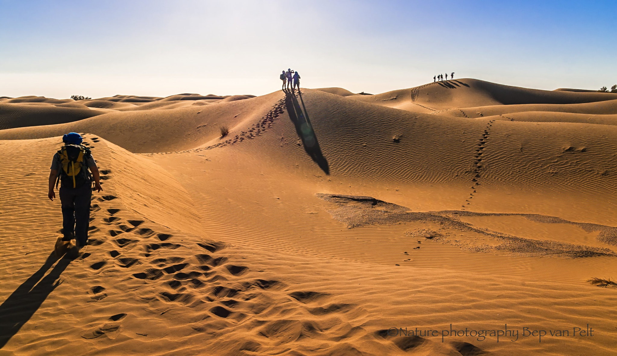 Pentax *ist DL + Sigma sample photo. Lowering sun during trekking in moroccan sahara photography