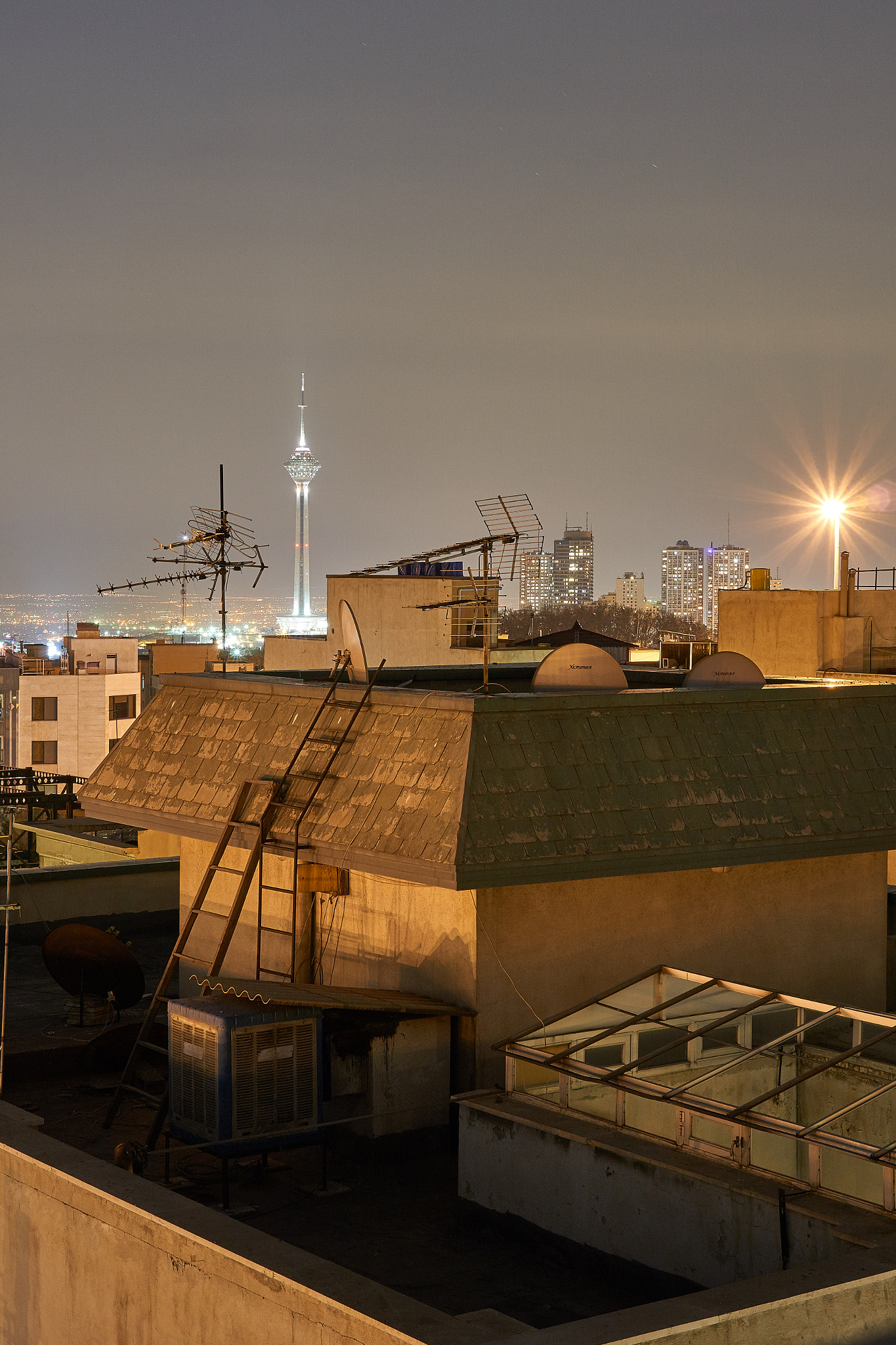 Sony a6000 + Sony Sonnar T* FE 35mm F2.8 ZA sample photo. Milad tower @ night, tehran, iran photography