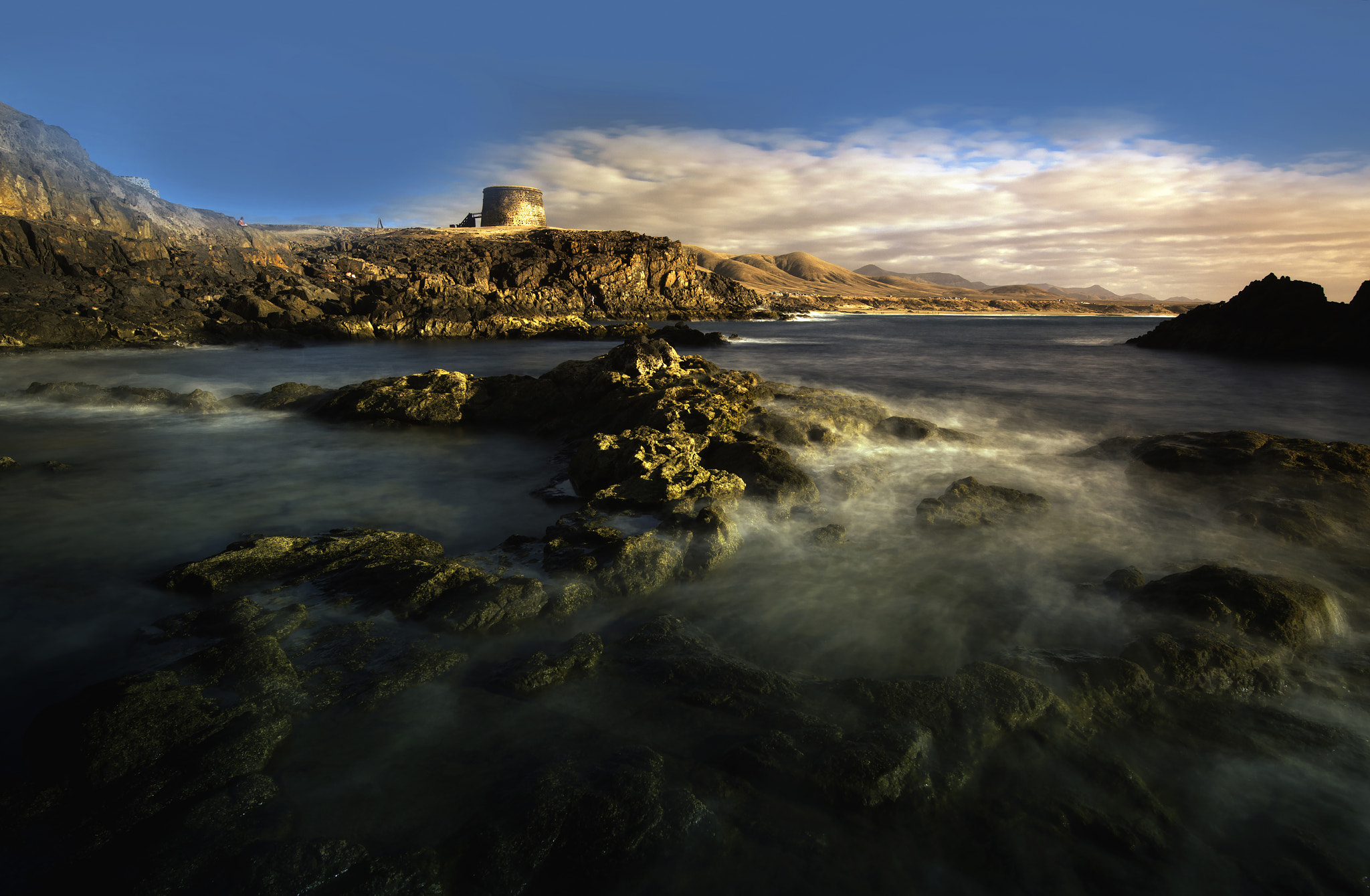 Pentax 645D sample photo. Cotillo harbour photography