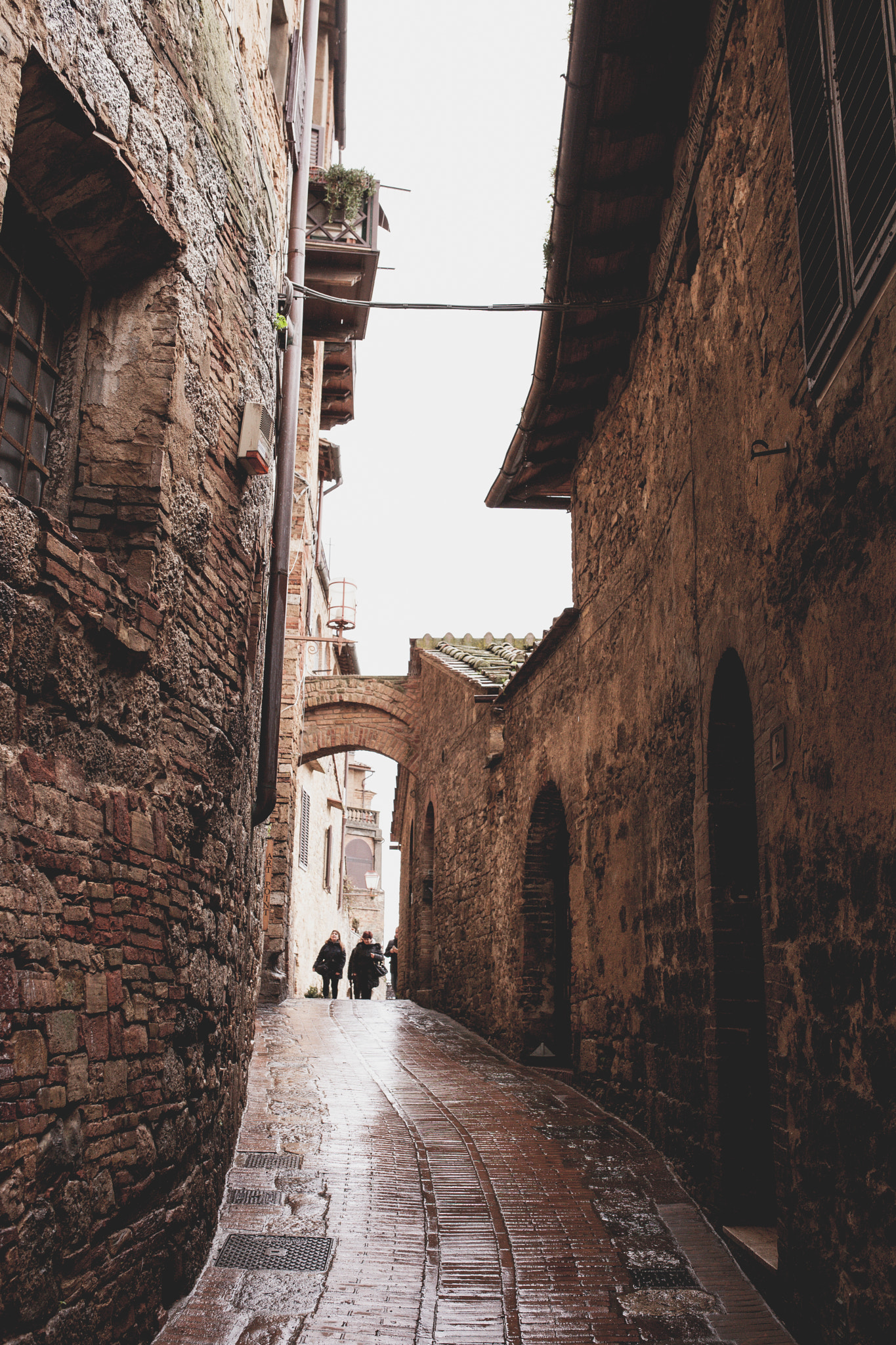 In the old town of San Gimignano