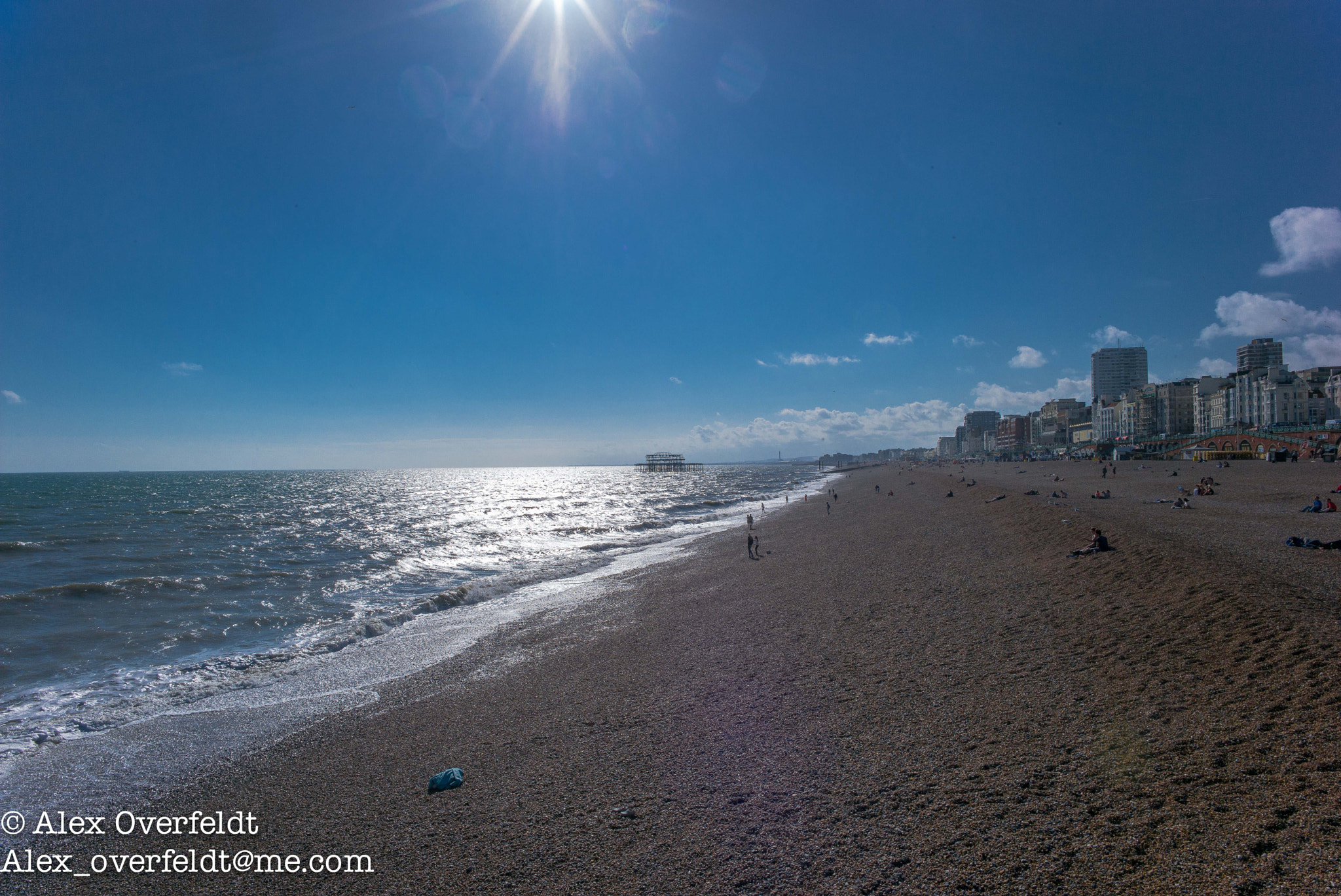 Noctilux-M 1:1/50 sample photo. Brighton beach sunset photography