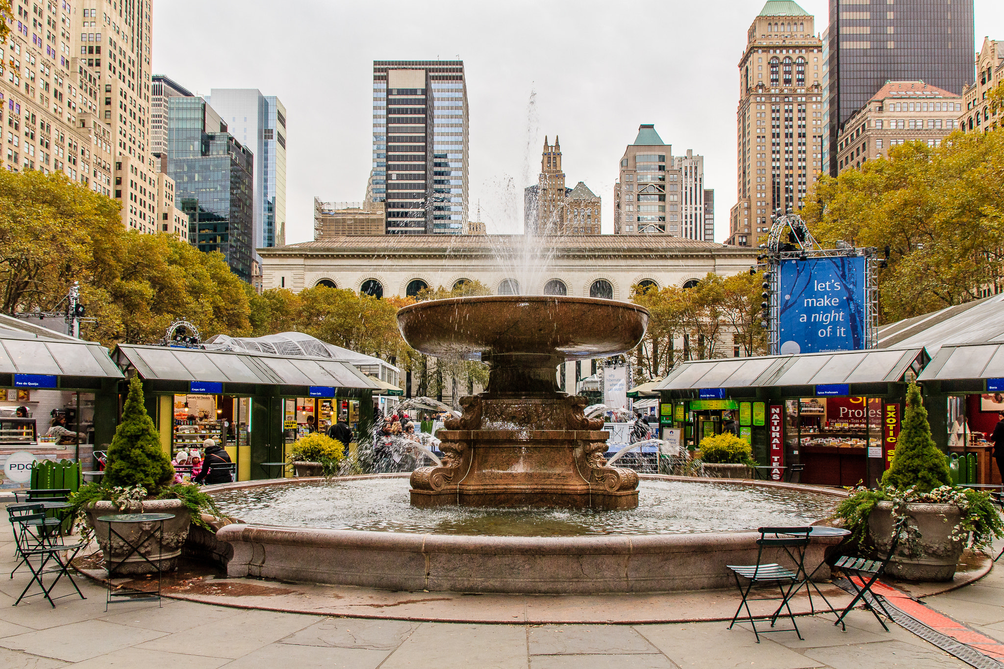 Sigma 17-70mm F2.8-4 DC Macro OS HSM sample photo. Bryant park photography