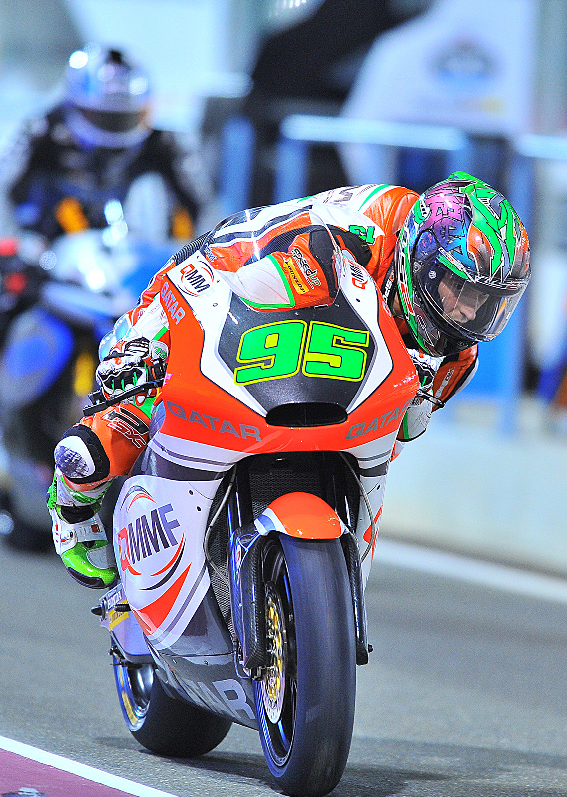 Nikon D3S + Nikon AF-S Nikkor 400mm F2.8D ED-IF II sample photo. Moto2 grand prix photography