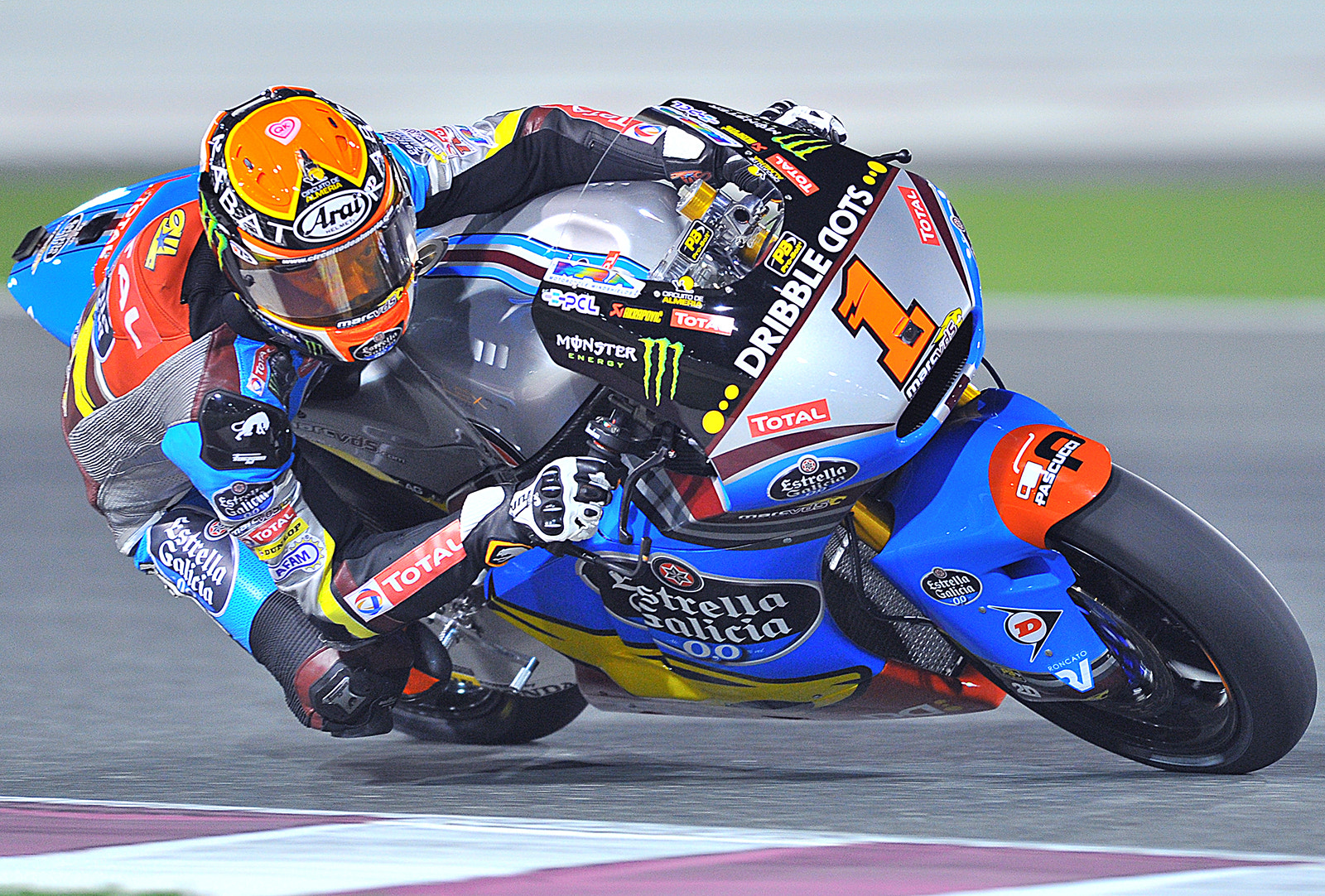 Nikon D3S + Nikon AF-S Nikkor 400mm F2.8D ED-IF II sample photo. Moto2 grand prix photography