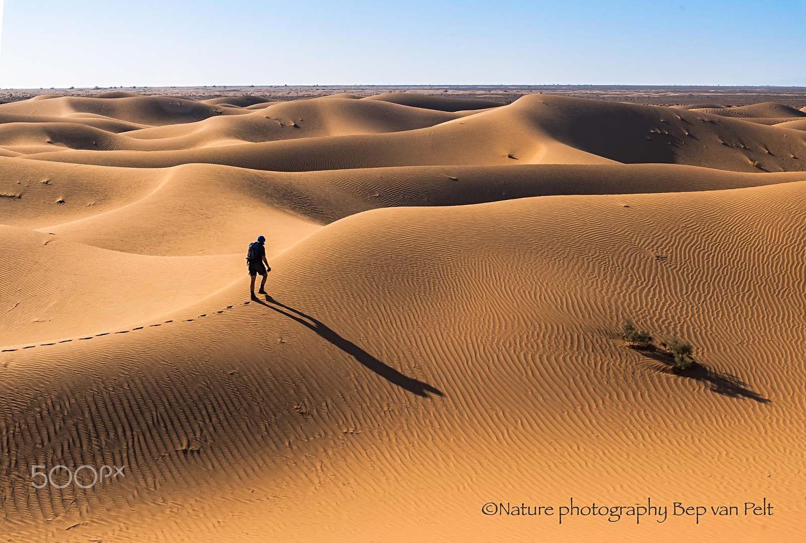 Pentax *ist DL + Sigma sample photo. Lonely man in moroccan sahara photography