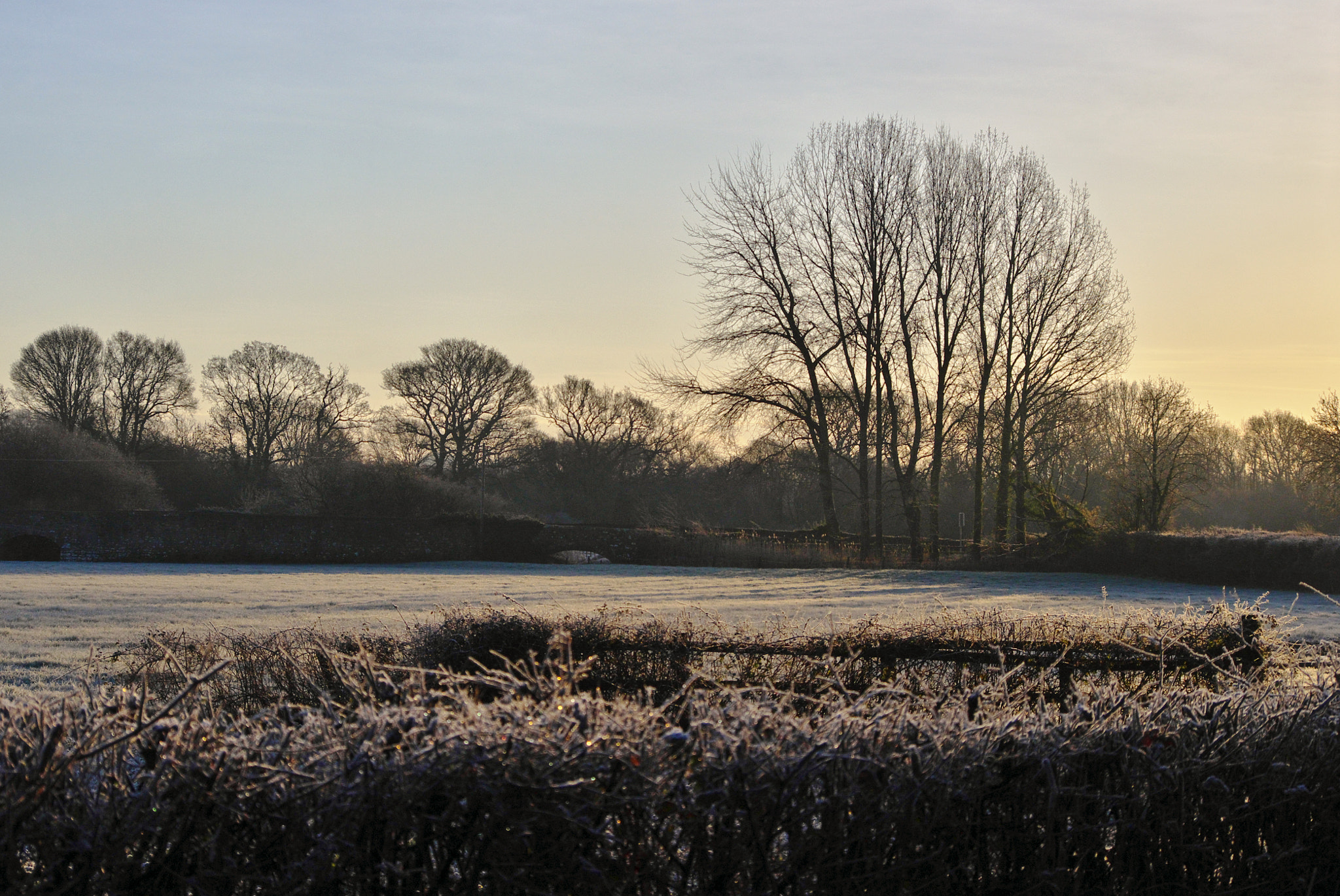 Pentax K-x sample photo. Winter in devon photography