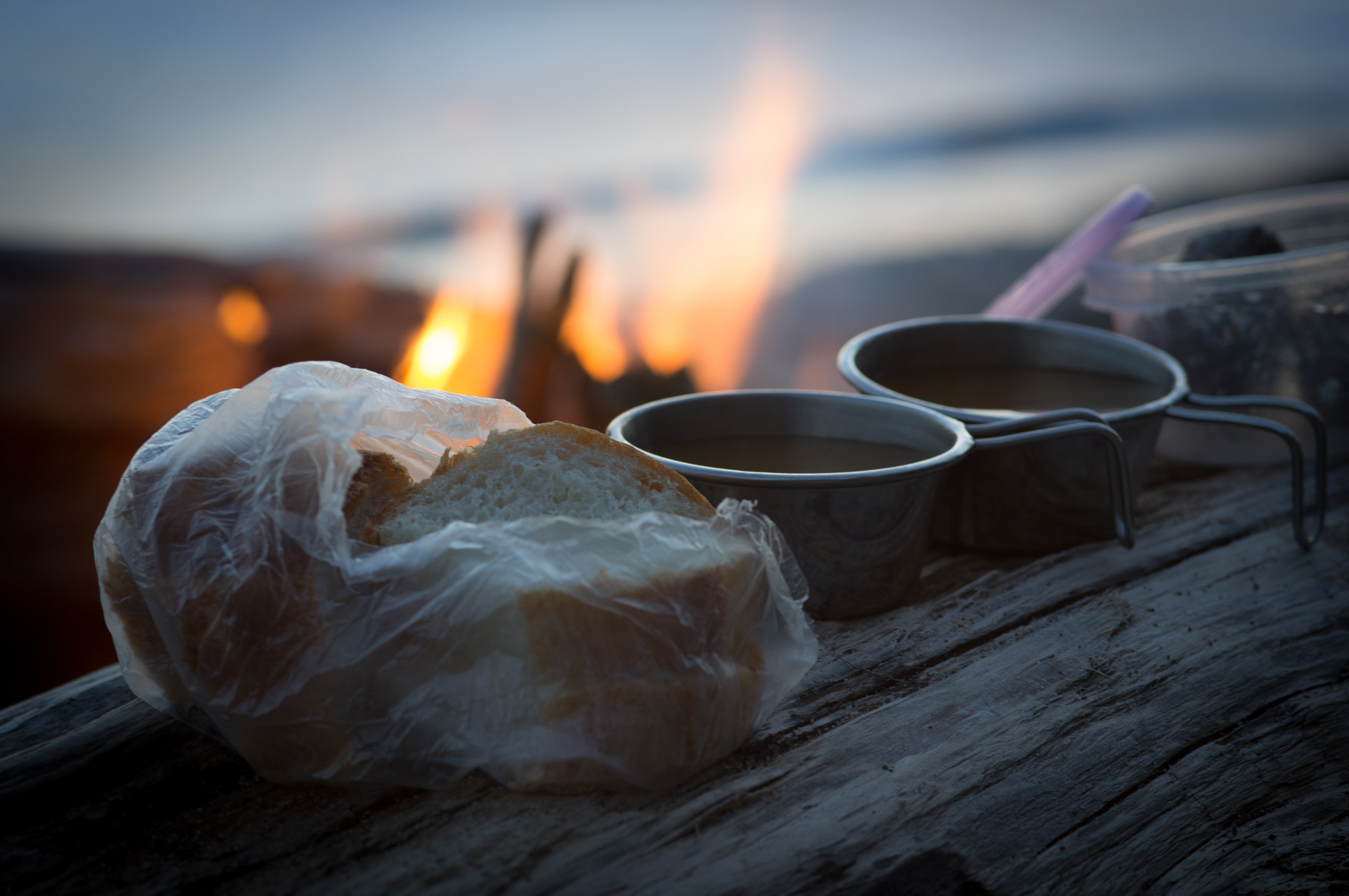 Sony Alpha DSLR-A580 + Sigma AF 105mm F2.8 EX [DG] Macro sample photo. Dinner around the campfire photography