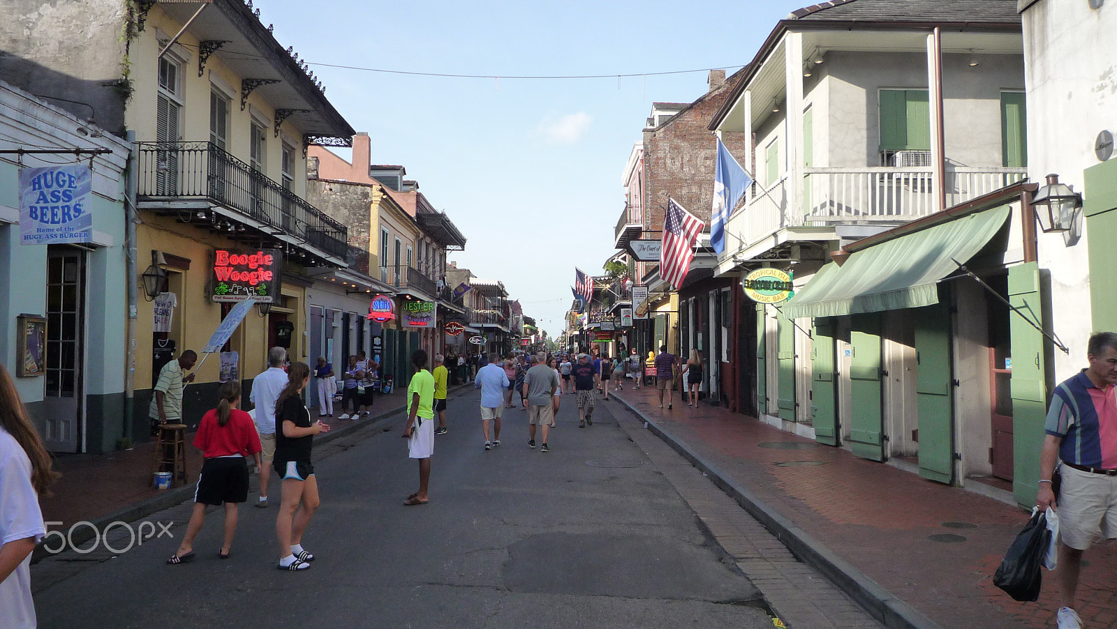 Panasonic DMC-FX35 sample photo. Bourbon str., new-orleans photography