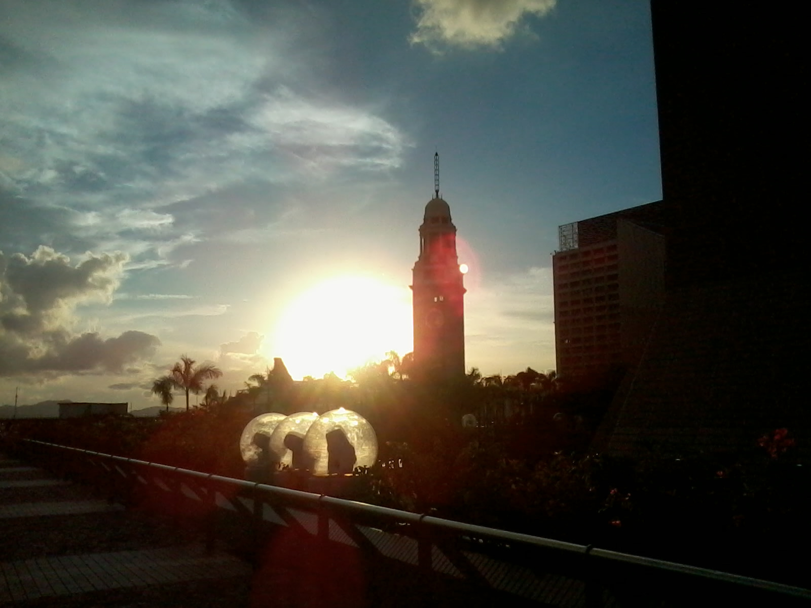 Samsung Galaxy Y sample photo. Sunset in star ferry photography