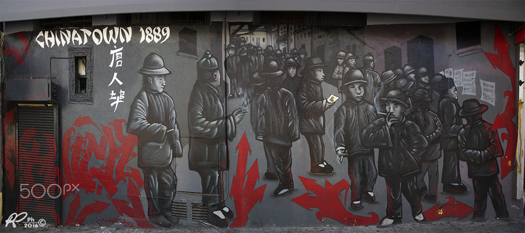 VR 24-105mm F/4.0 G sample photo. Murales chinatown in san francisco photography