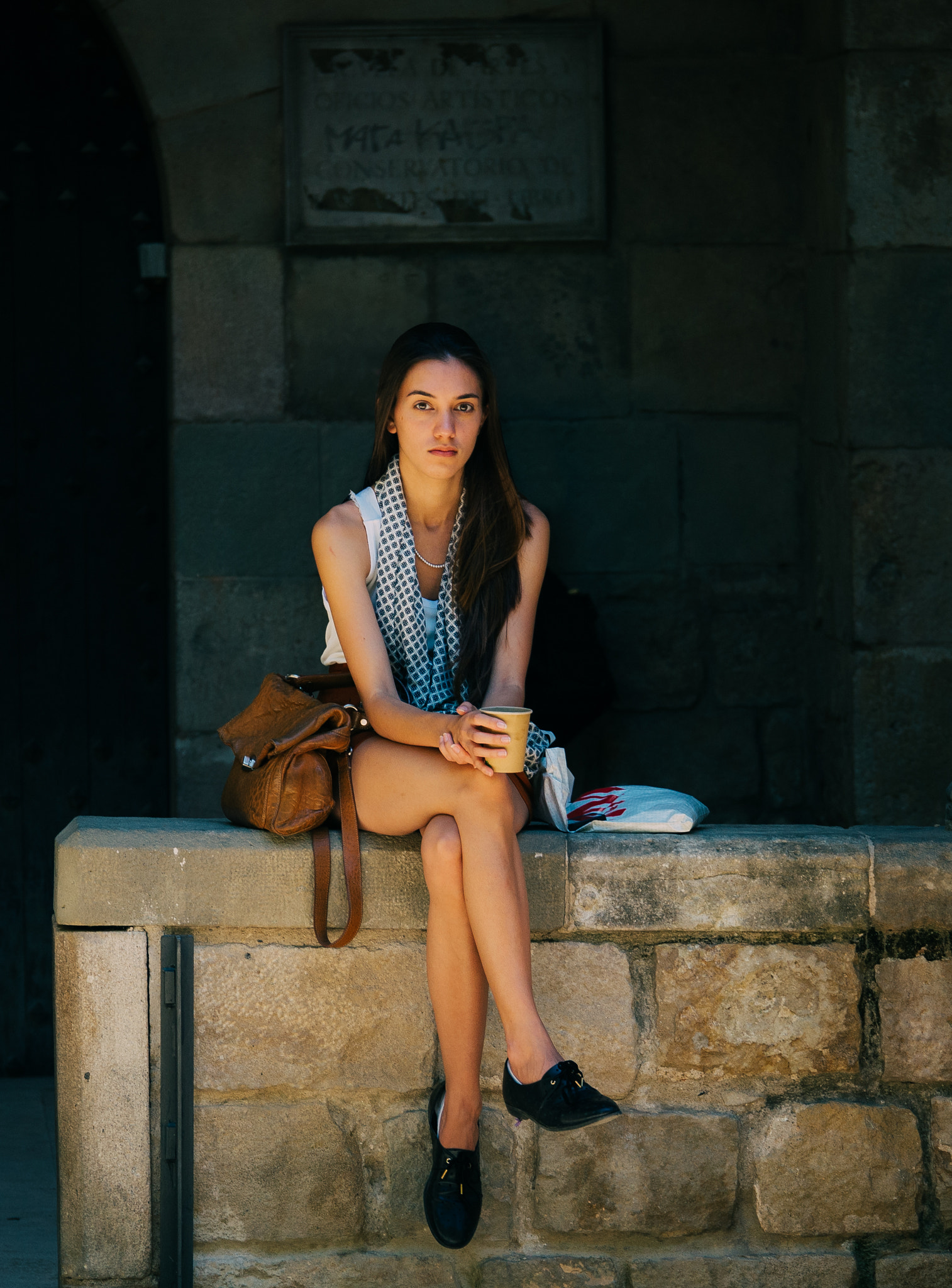 Panasonic Lumix G X Vario 35-100mm F2.8 OIS sample photo. Coffe girl photography
