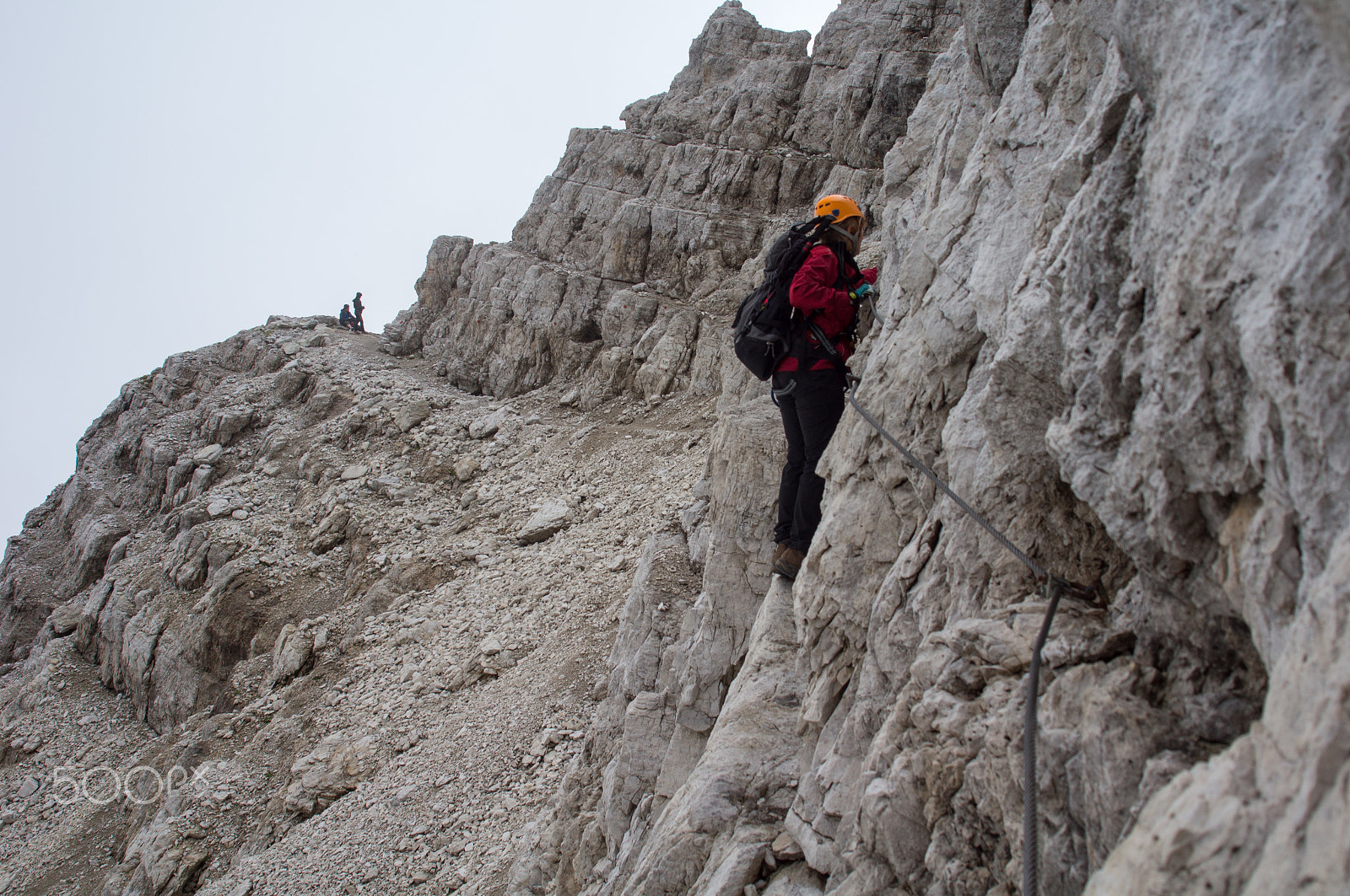 Minolta/Sony AF 24-105mm F3.5-4.5 (D) sample photo. Climbers on via ferrata alfredo benini 2 photography
