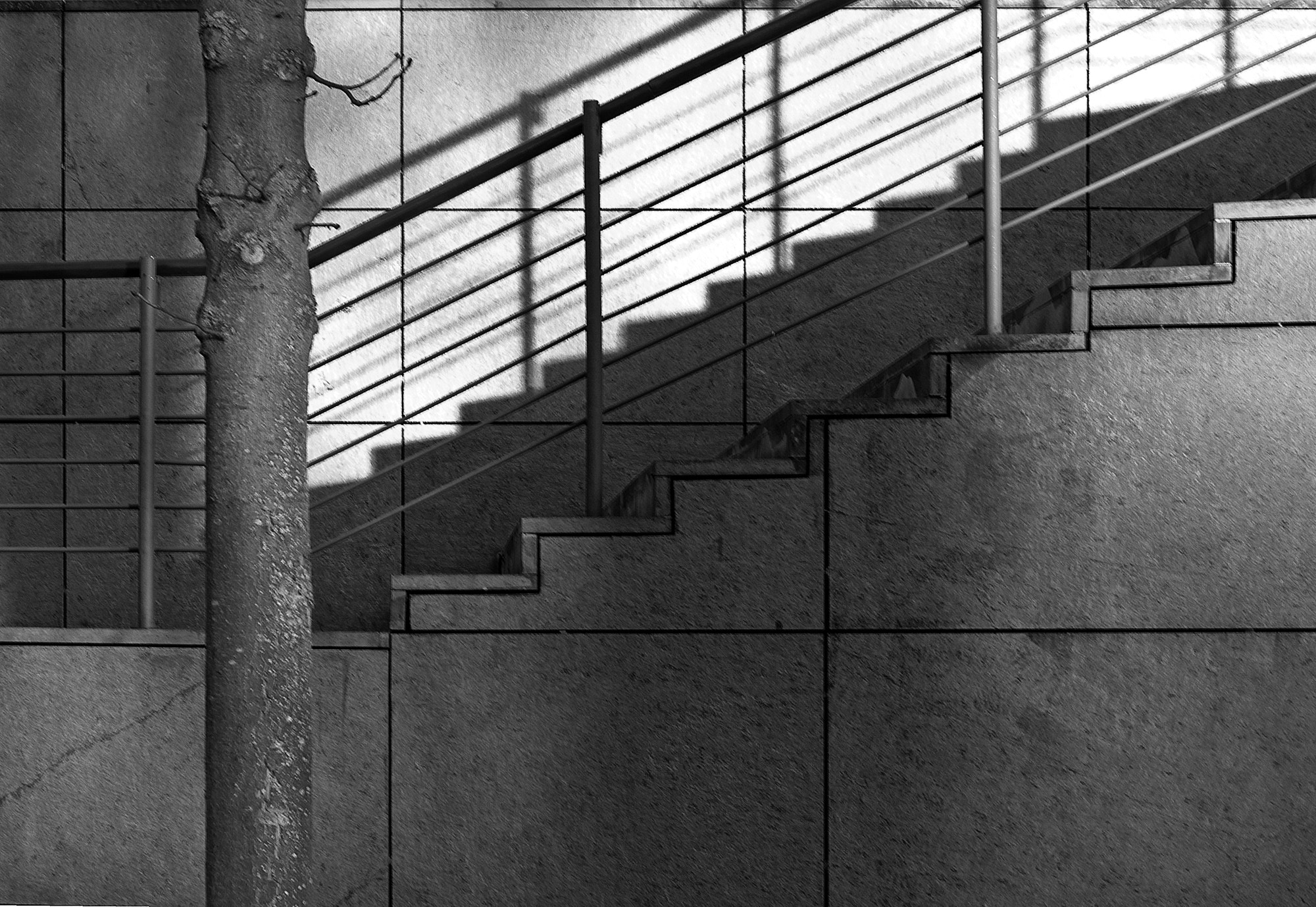 Olympus E-620 (EVOLT E-620) sample photo. Stairs with shadow photography
