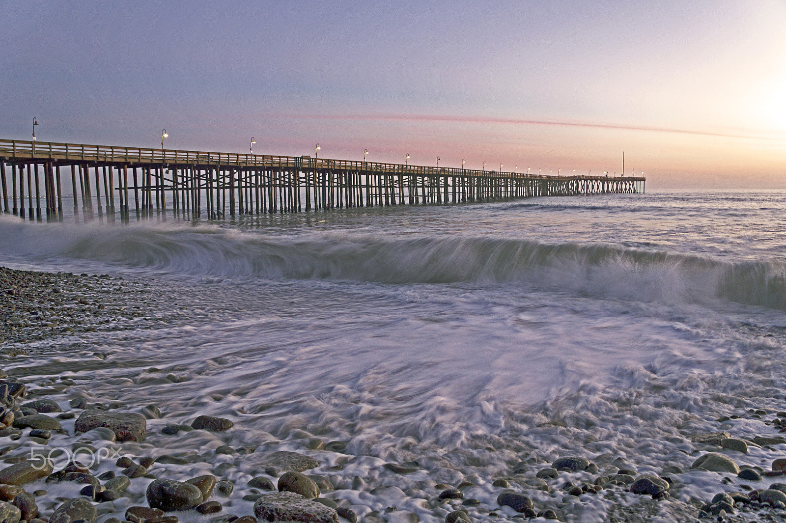 Sony DT 18-250mm F3.5-6.3 sample photo. Ventura beach sunset photography