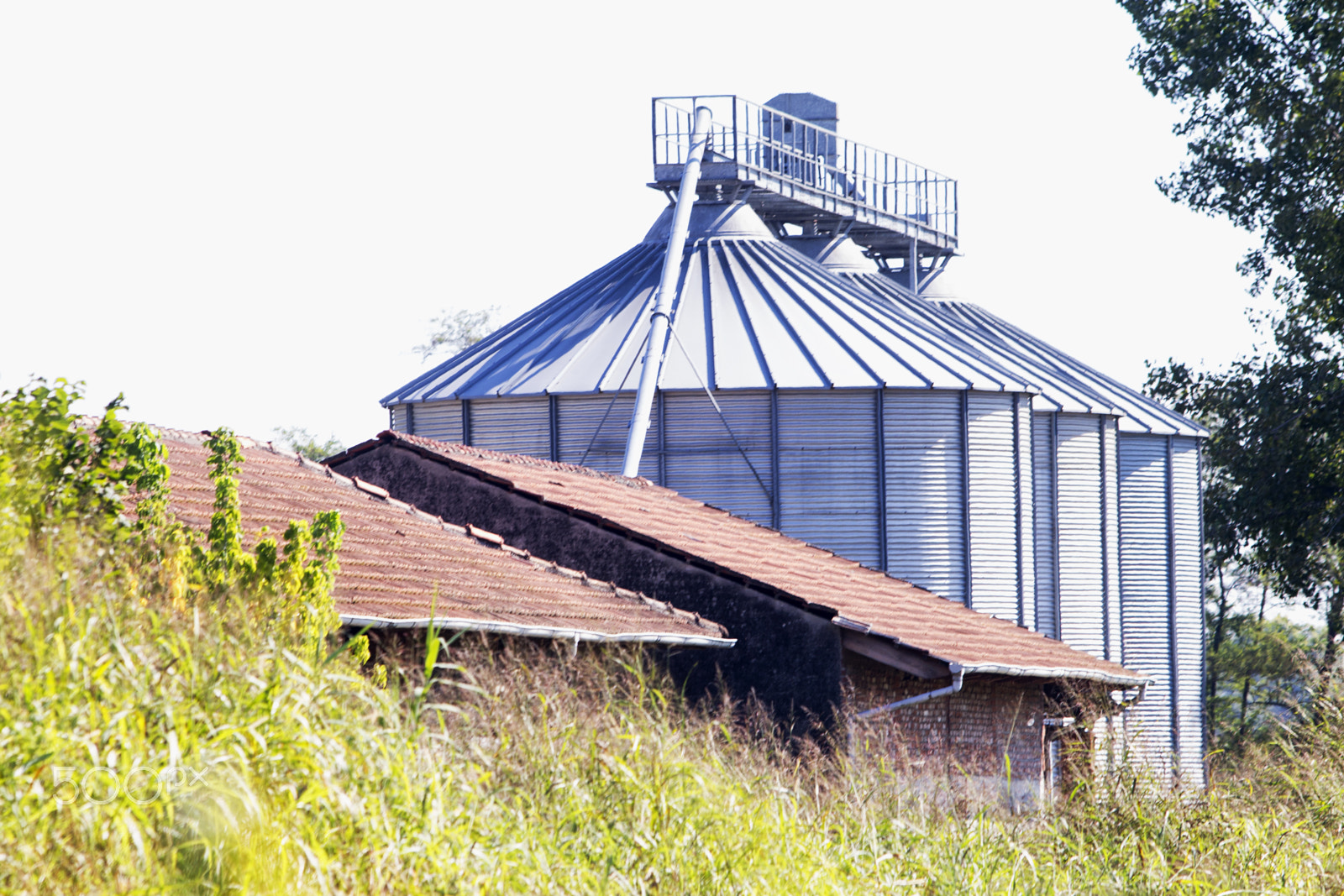Canon EOS M sample photo. Industrial silos for agriculture photography