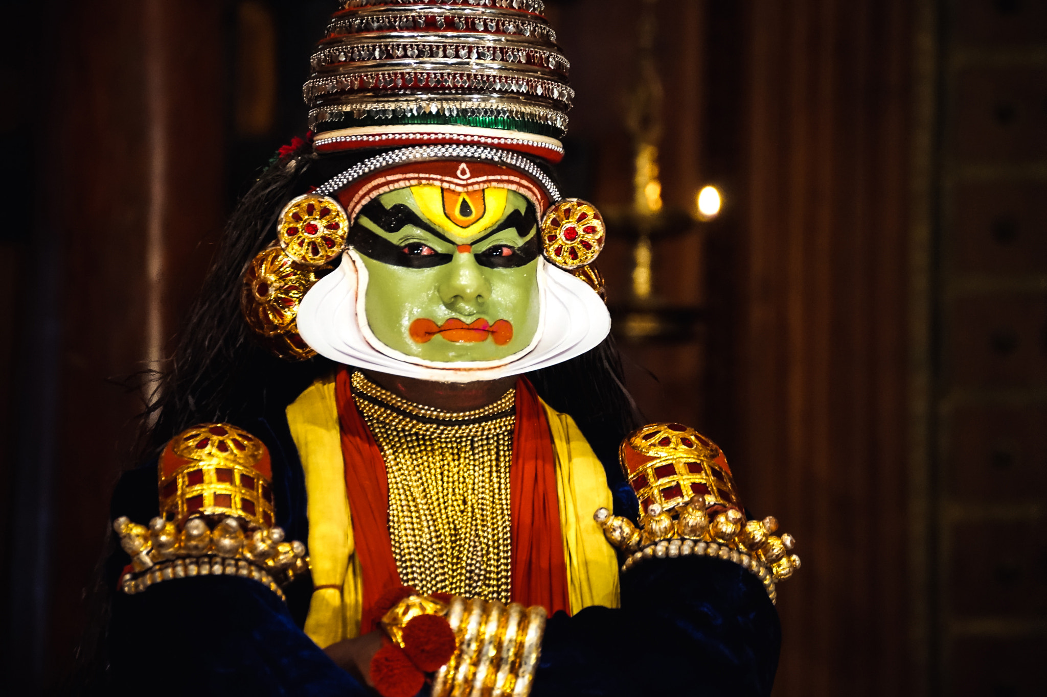 Sony a99 II + Tamron SP 70-300mm F4-5.6 Di USD sample photo. Kathakali perfomer photography