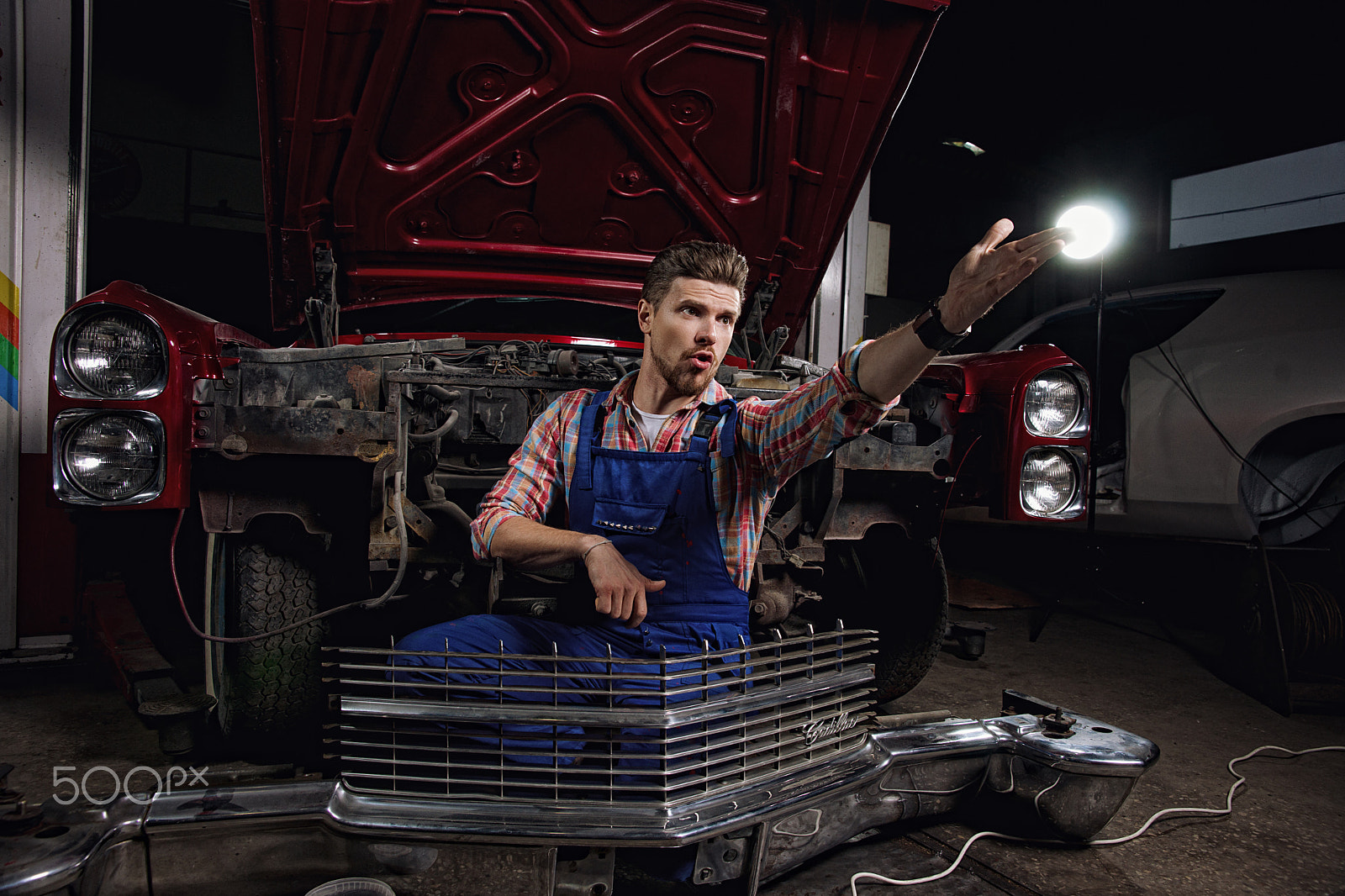 Sony Alpha DSLR-A850 sample photo. Muscle garage photography